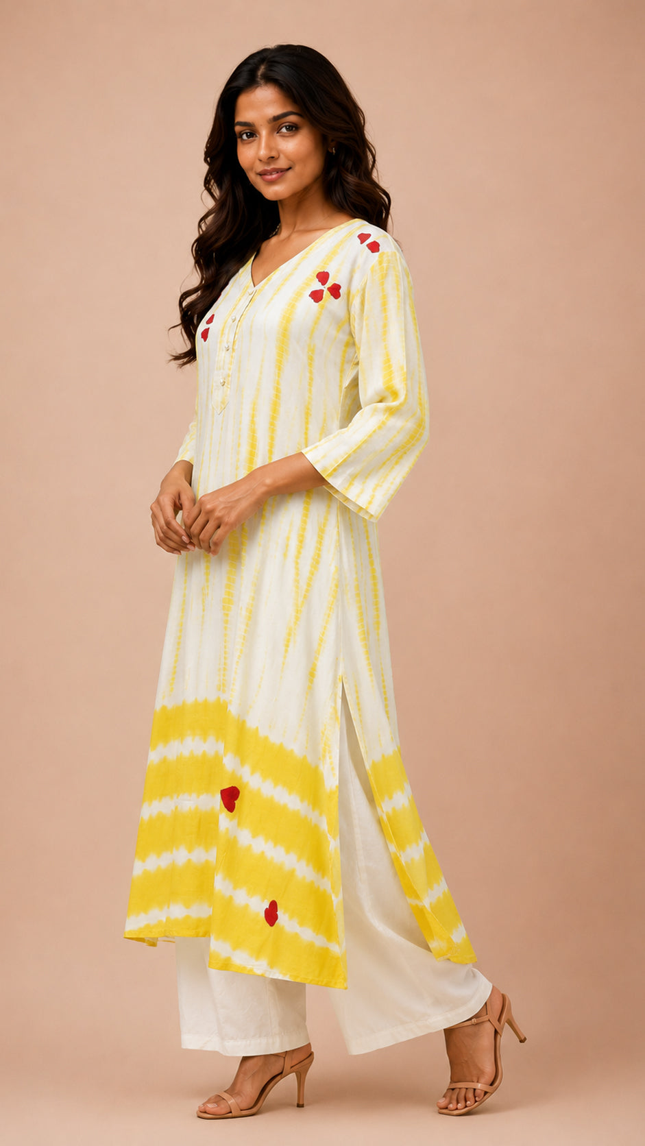 Straight long kurta with pant traditional ware