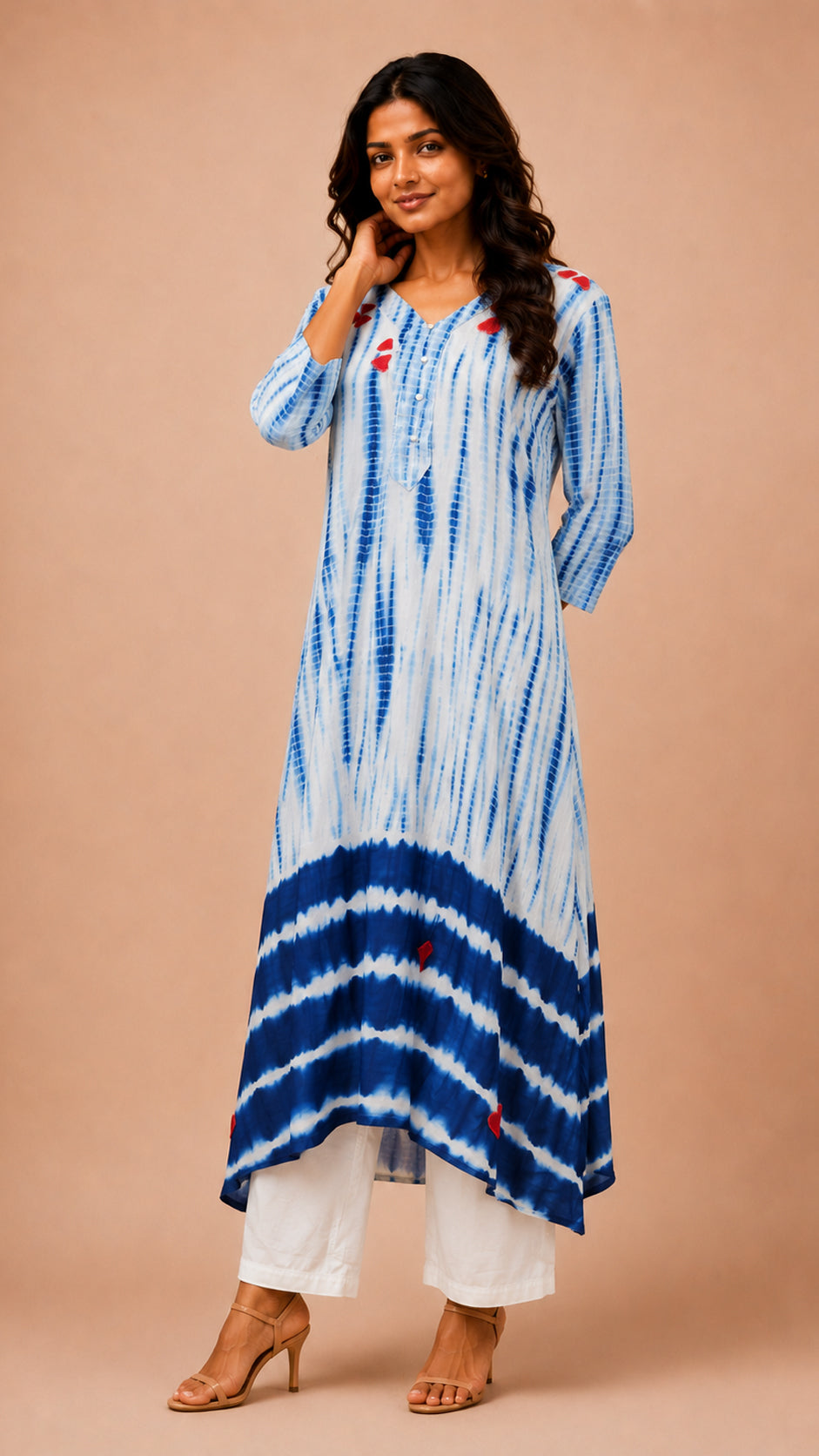 Straight long kurta with pant traditional ware