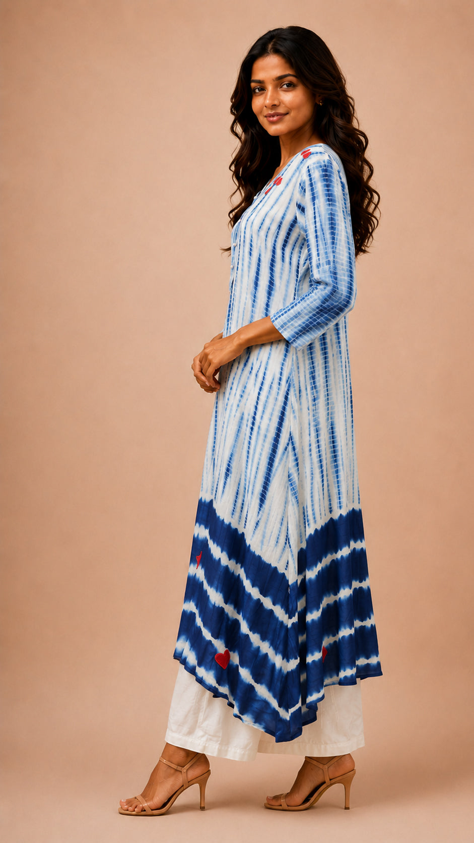 Straight long kurta with pant traditional ware