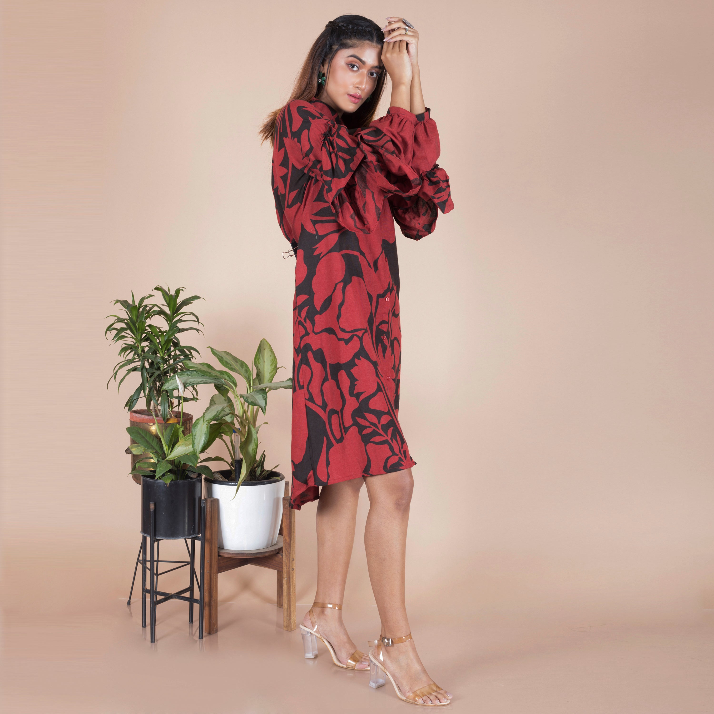 One piece shirt dress