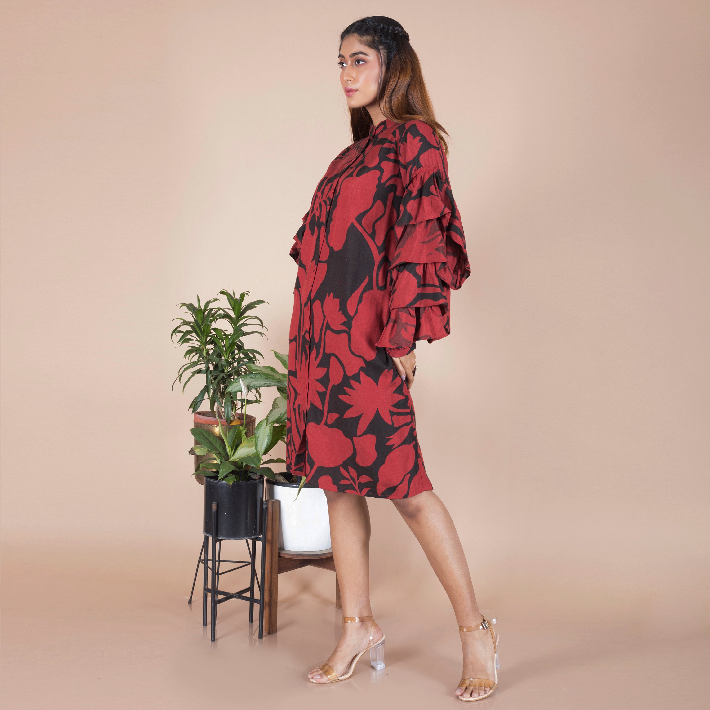 One piece shirt dress