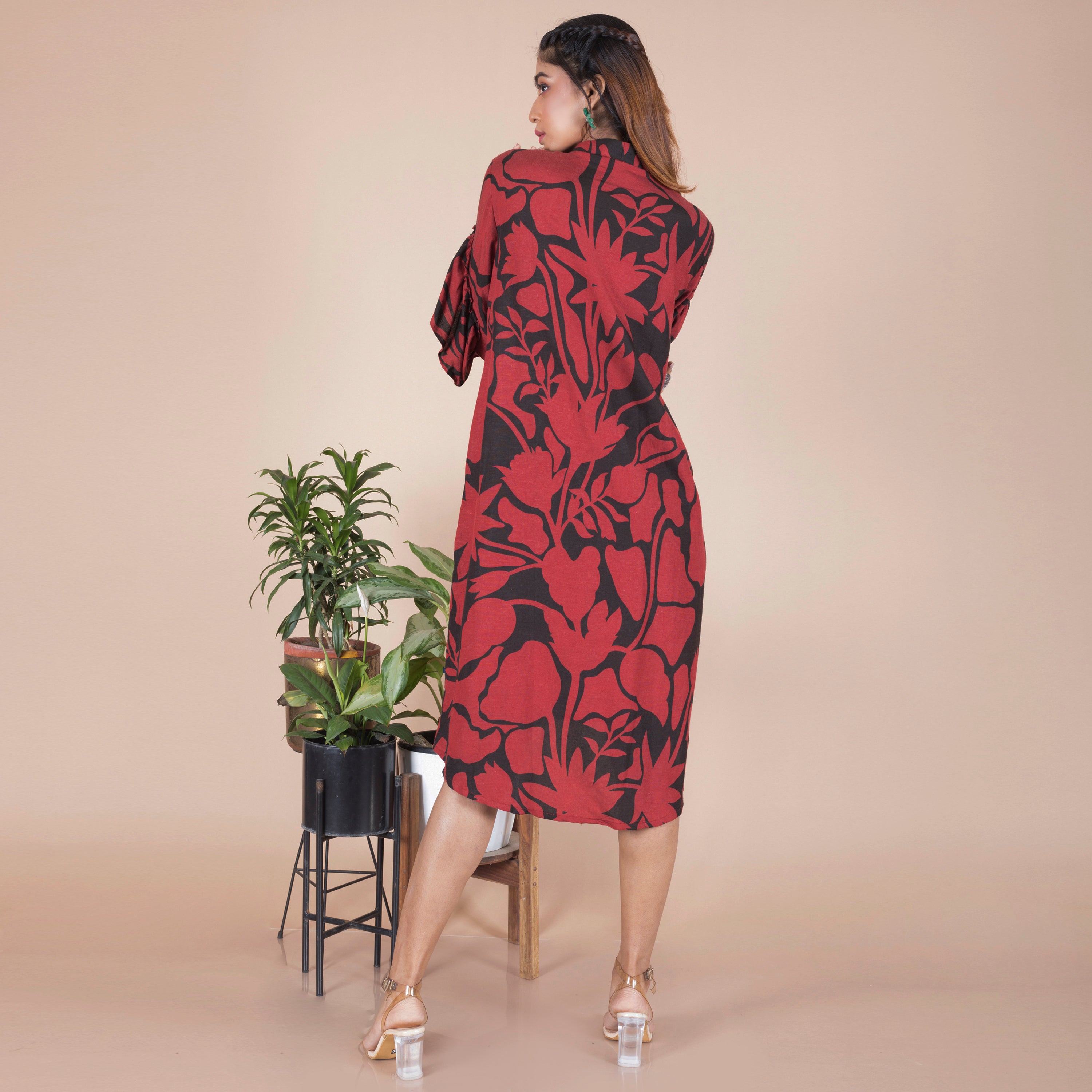 One piece shirt dress