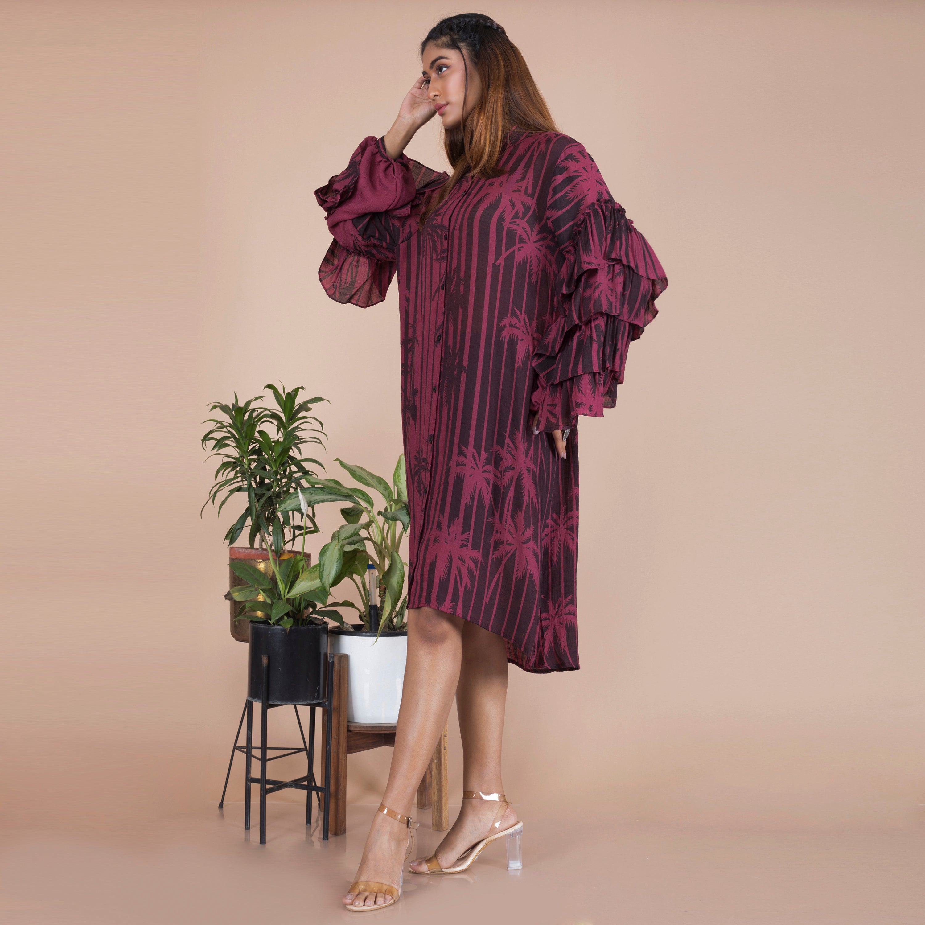 One piece shirt dress
