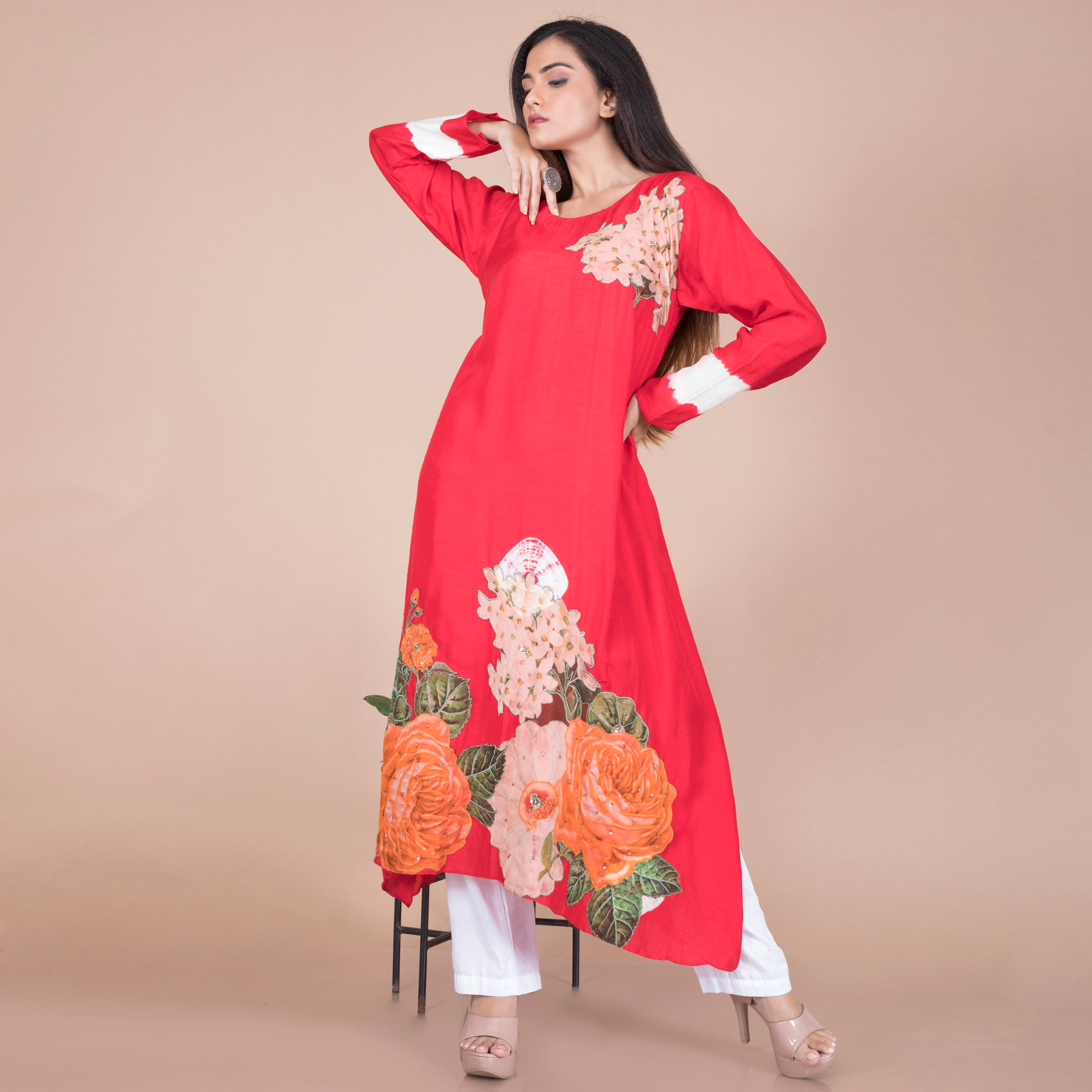 Patch work Kurta Set