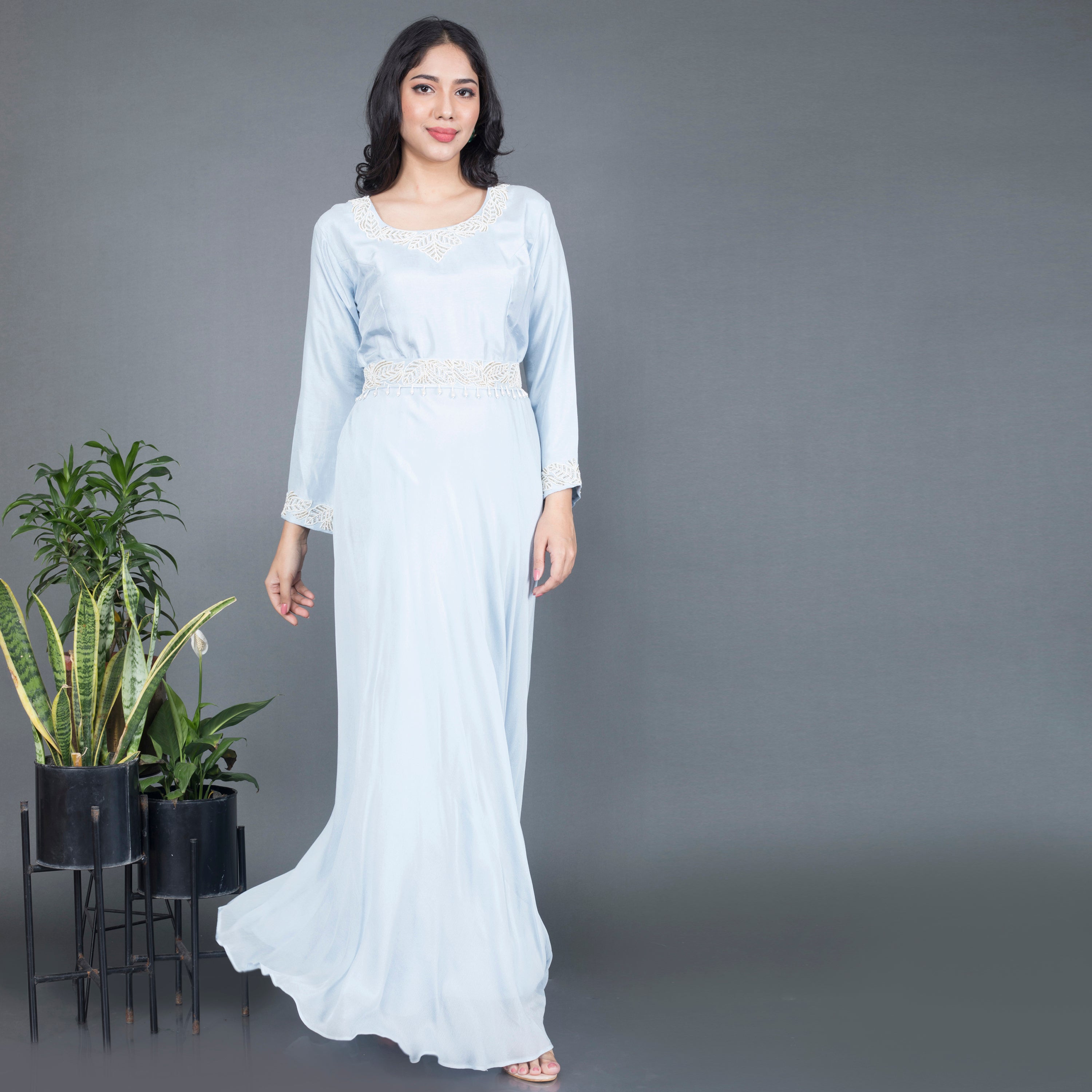 Gown With Waist Belt