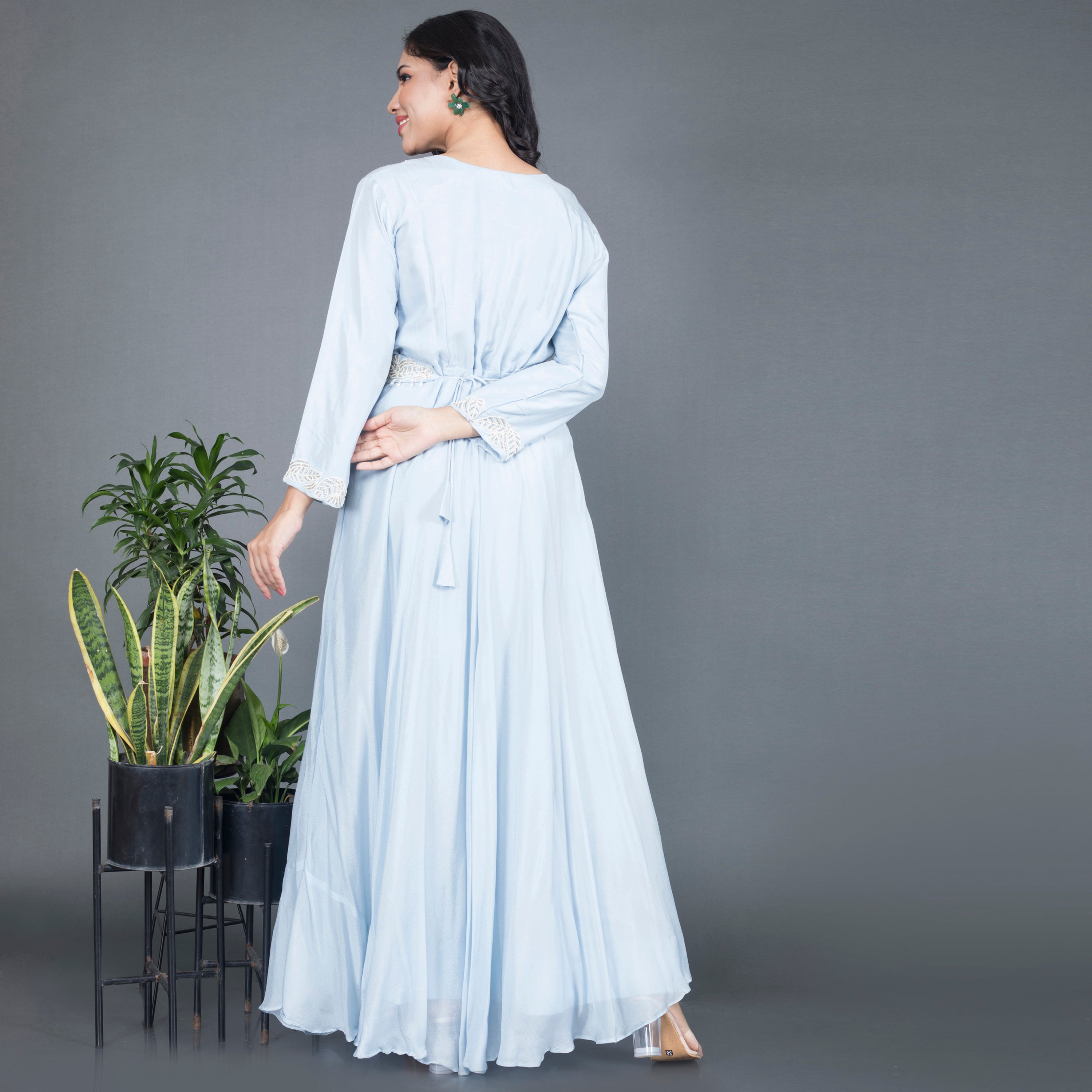 Gown With Waist Belt