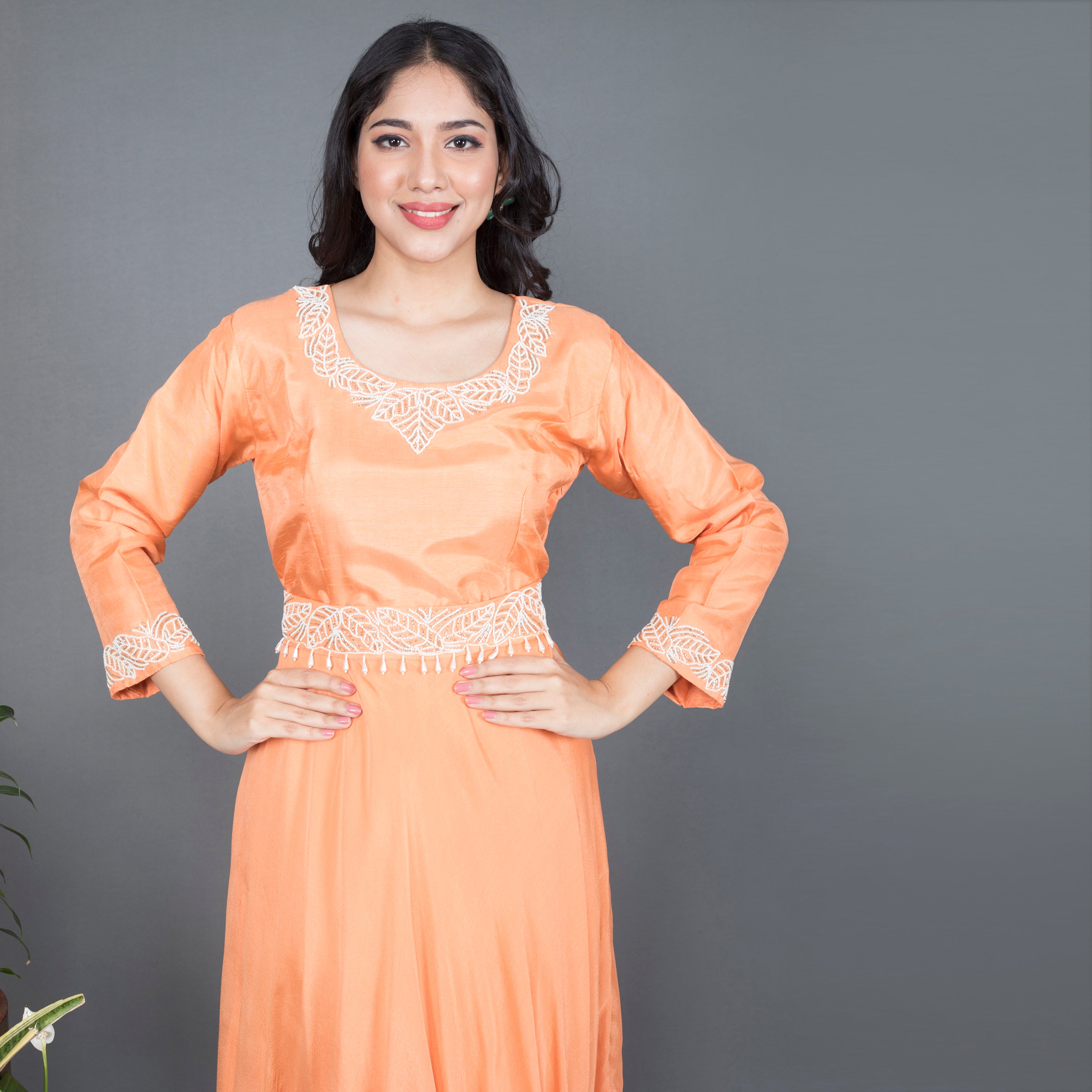 Gown With Waist Belt