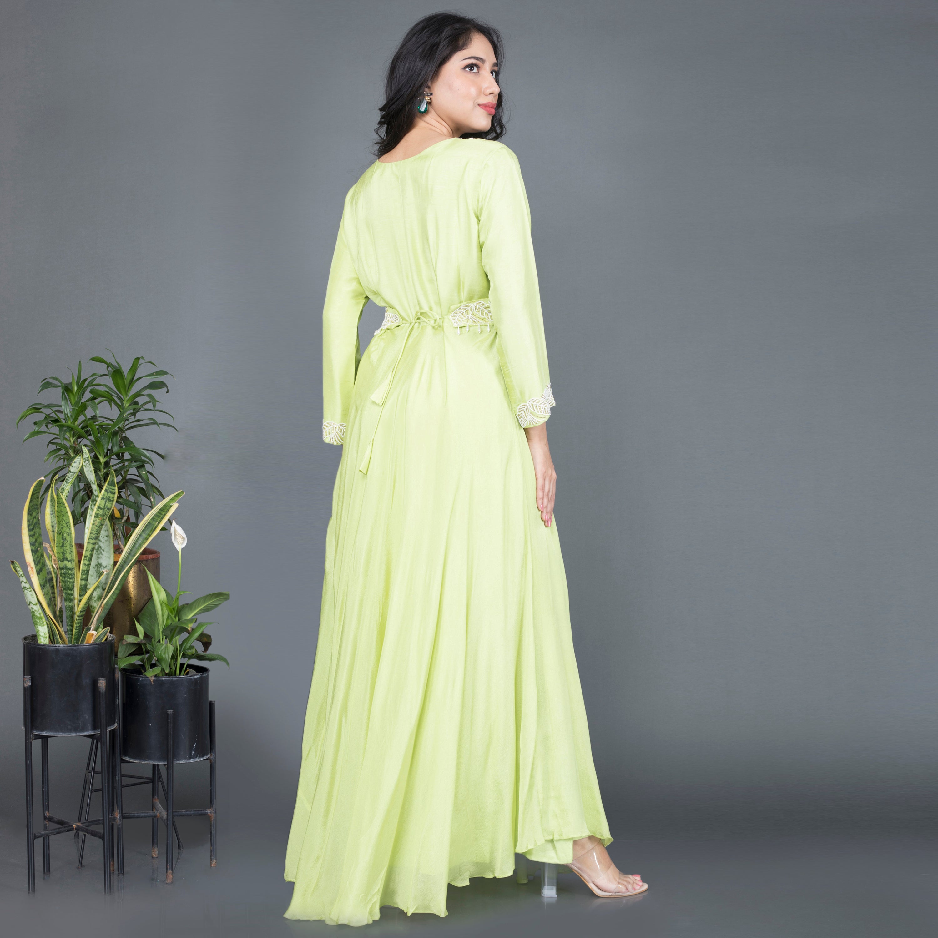 Gown With Waist Belt
