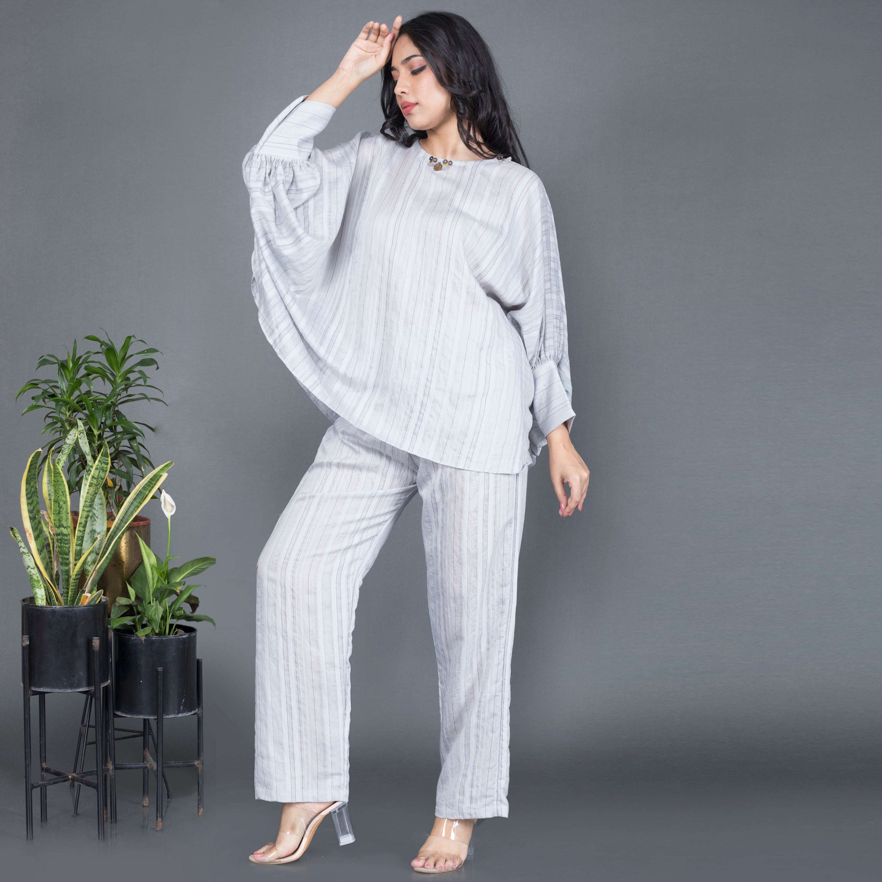 Cotton blend casual Co ord set