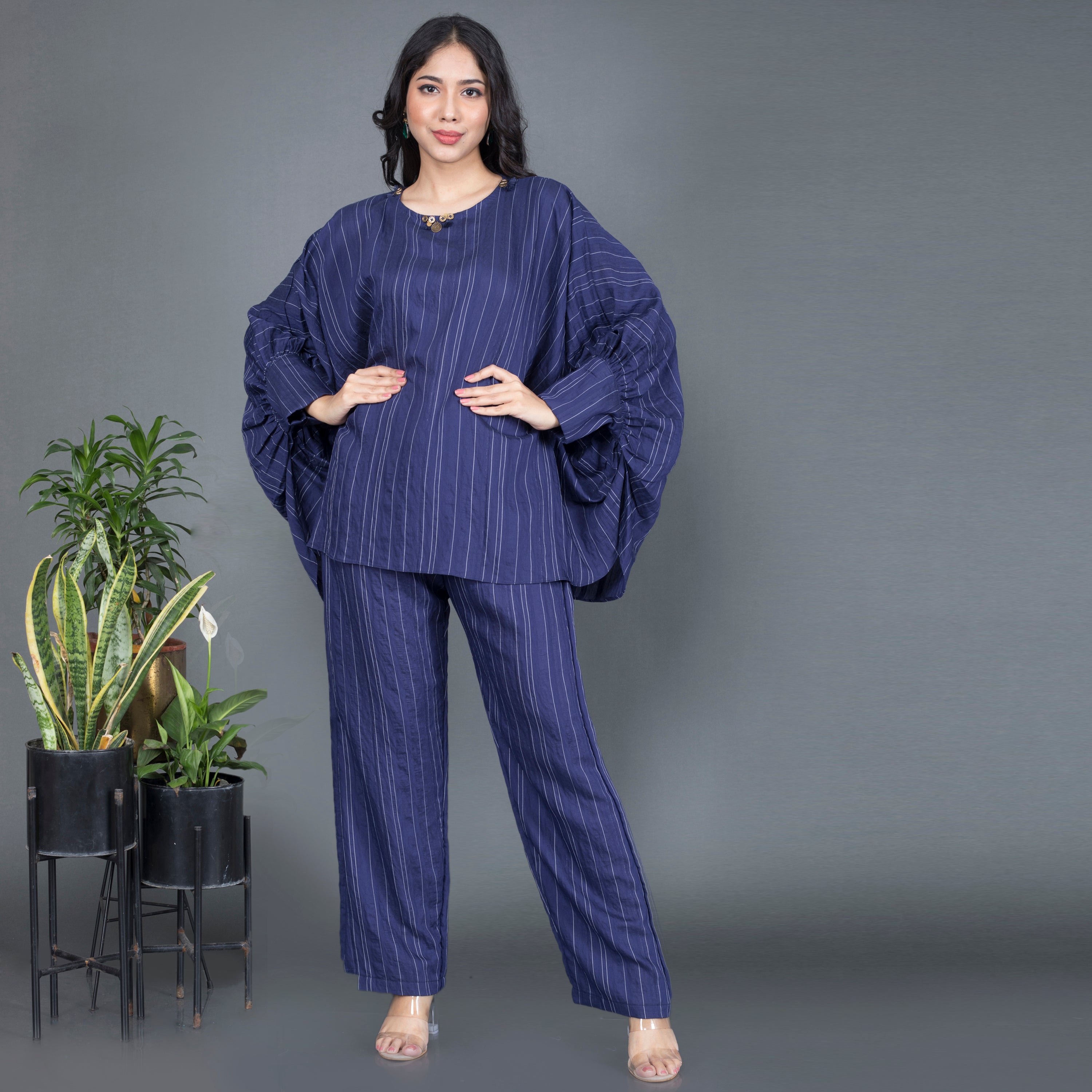 Cotton blend casual Co ord set