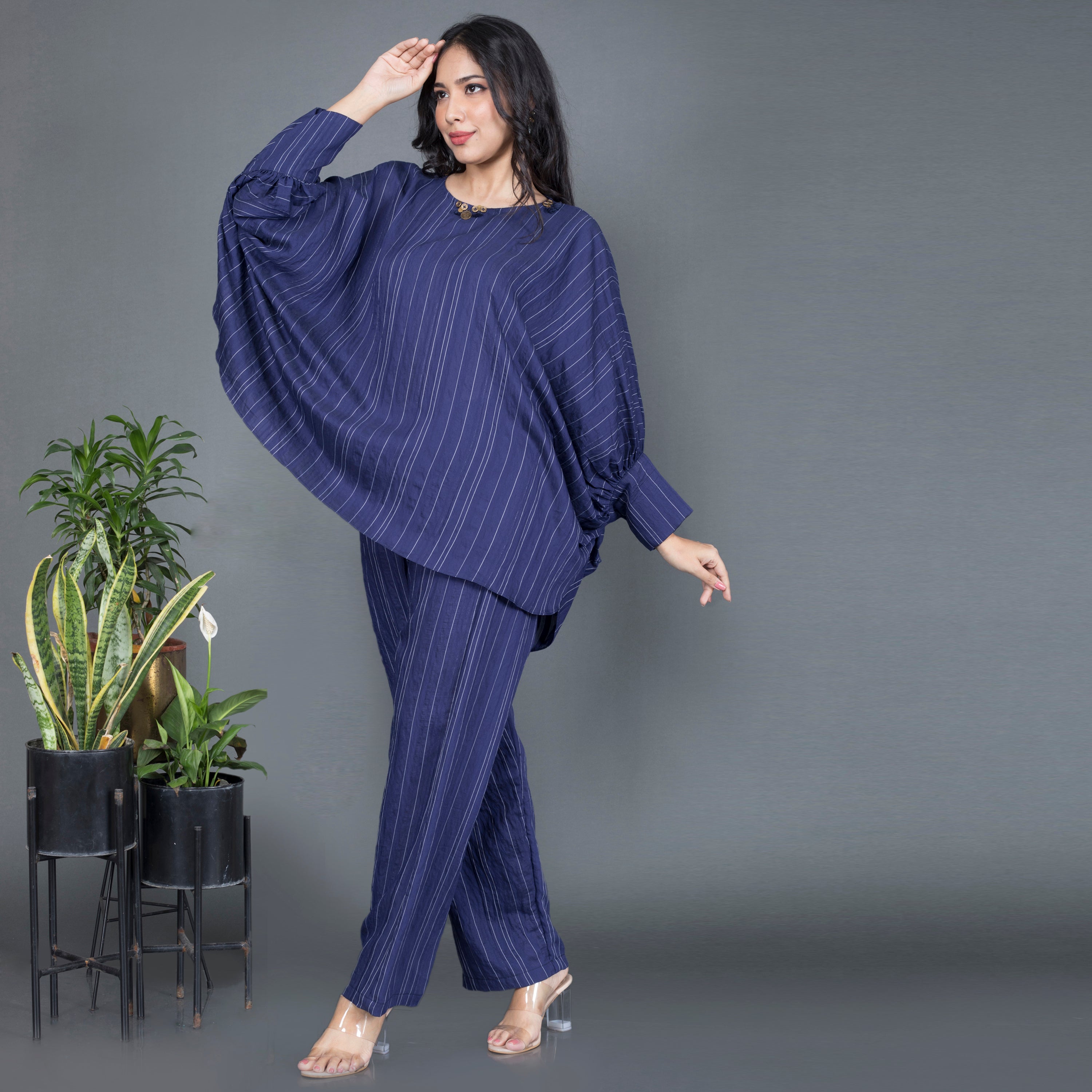 Cotton blend casual Co ord set