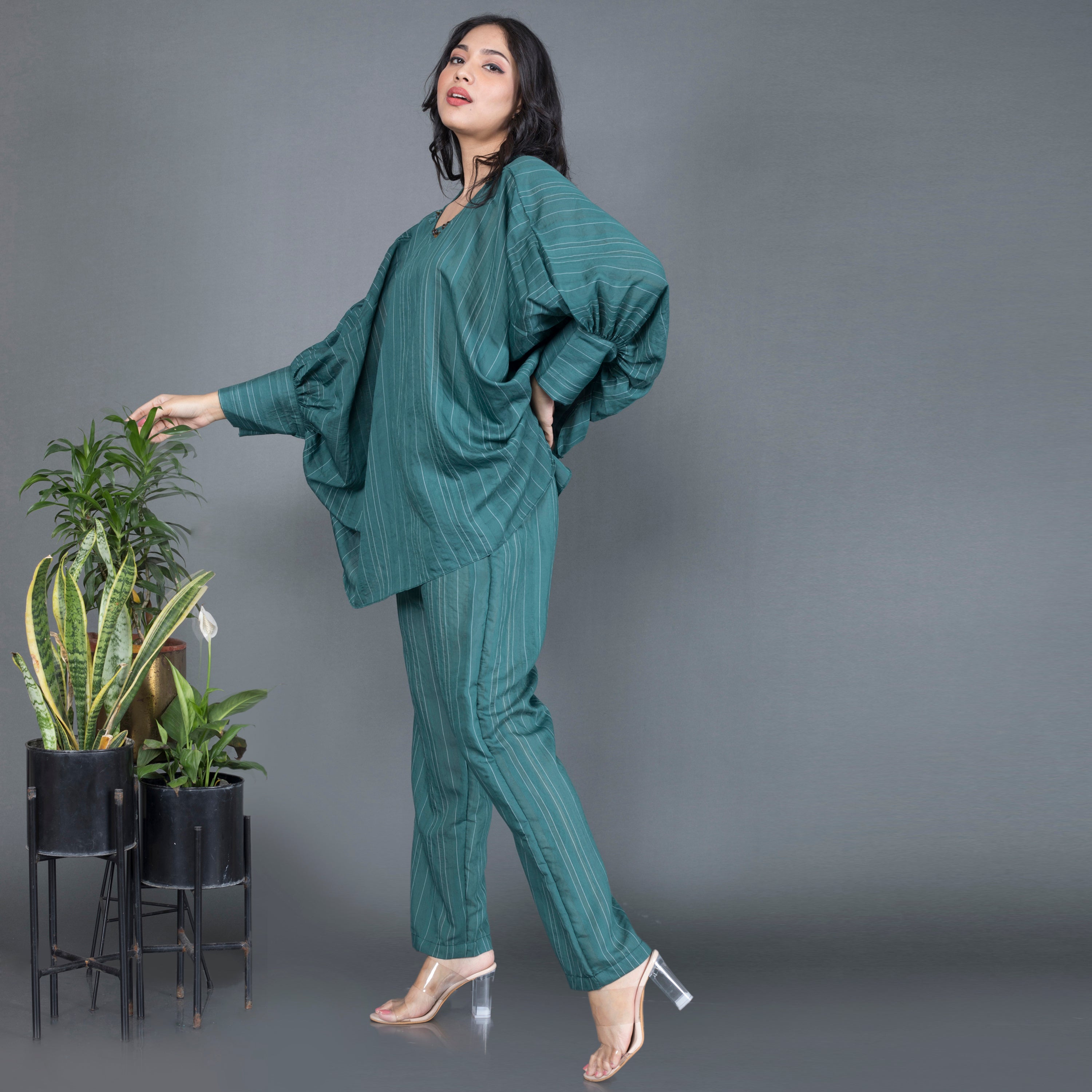 Cotton blend casual Co ord set