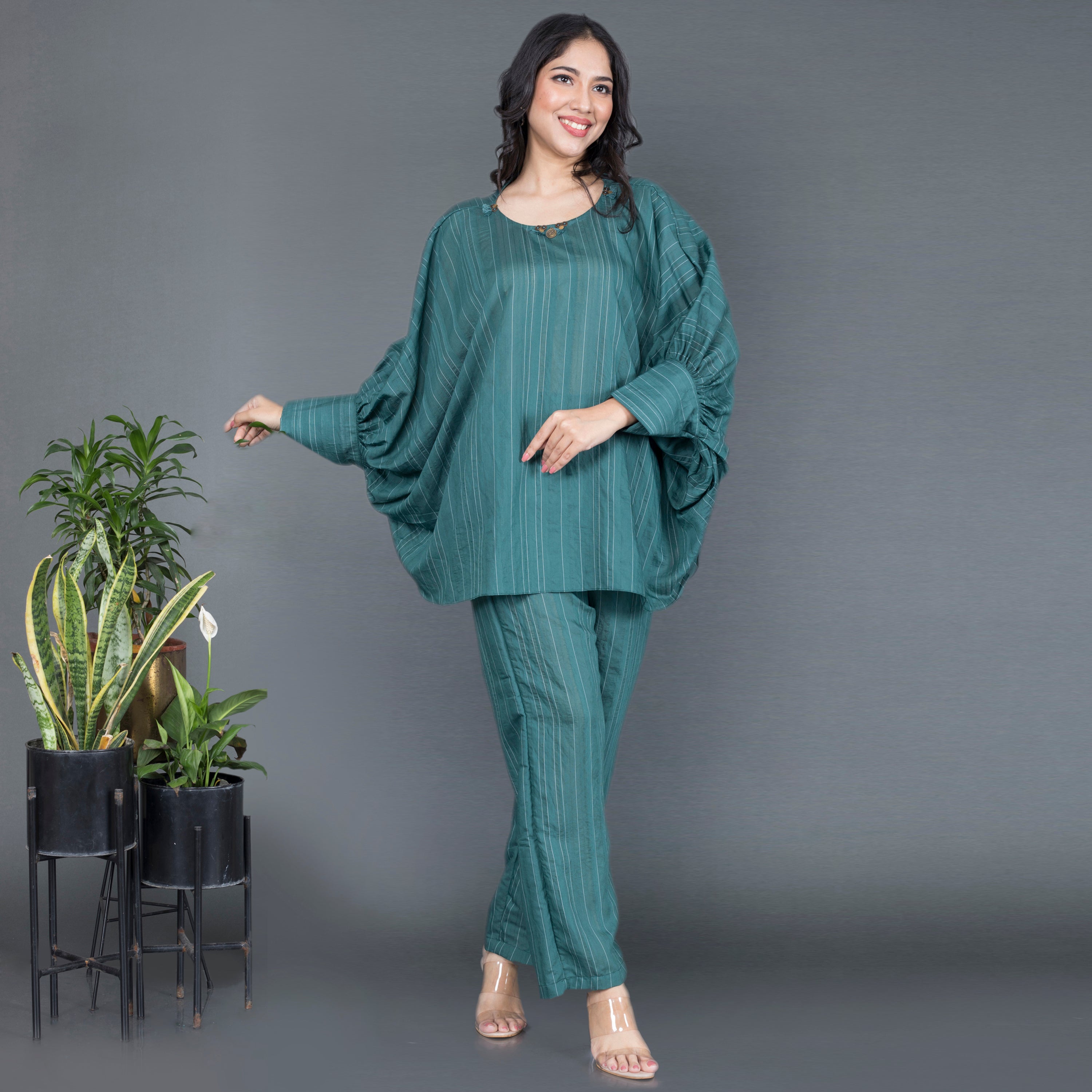 Cotton blend casual Co ord set