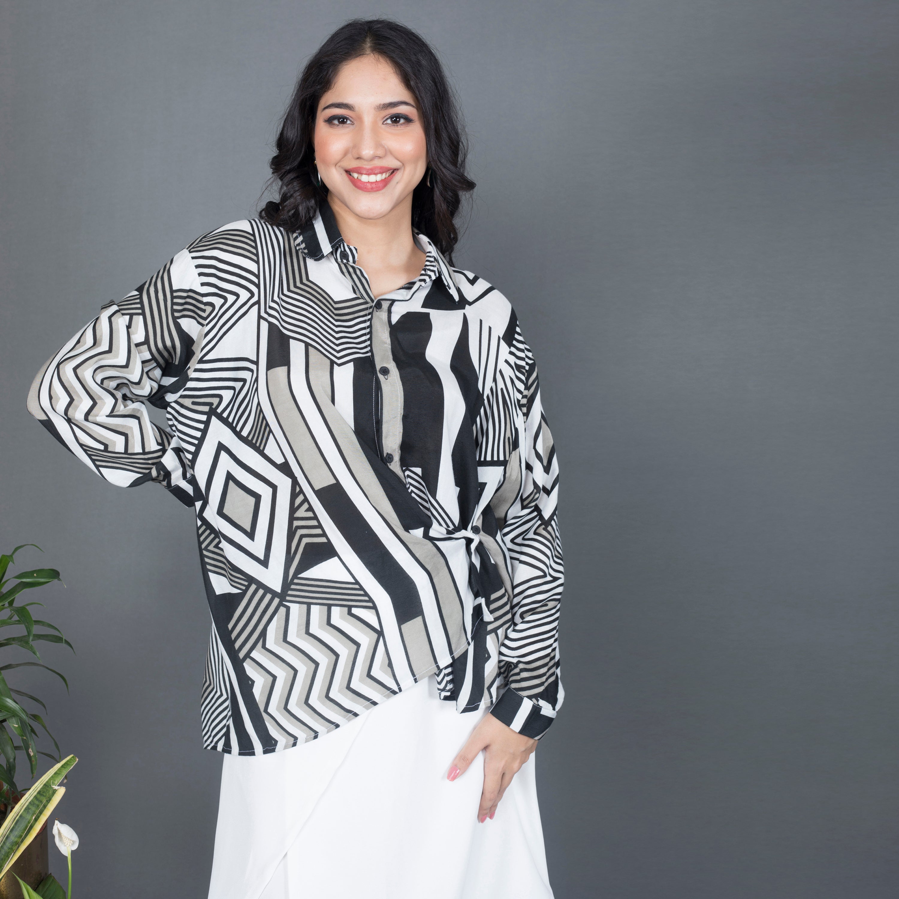 Abstract printed Co Ord Set