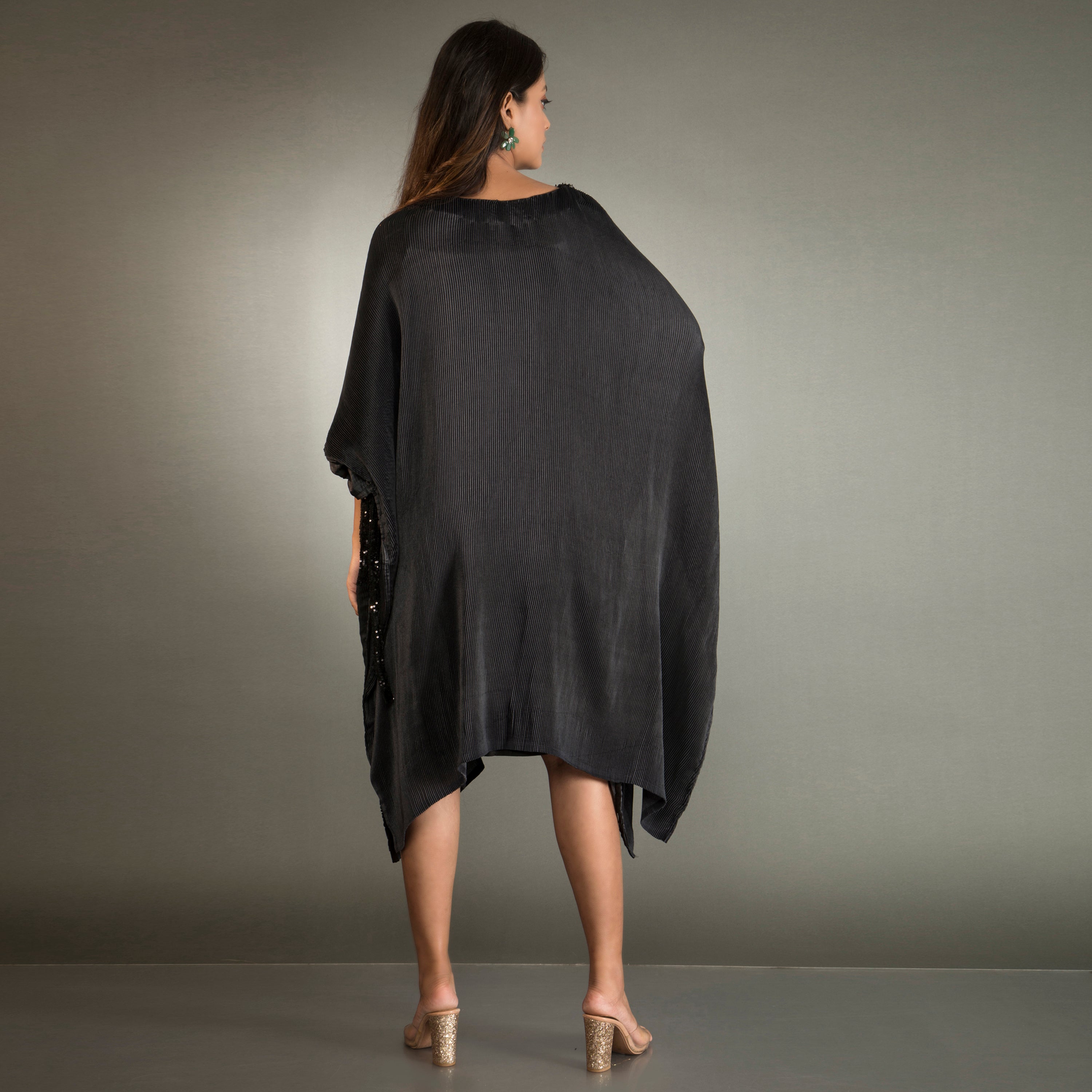 One Piece Kaftan Dress with Embelished Neckline