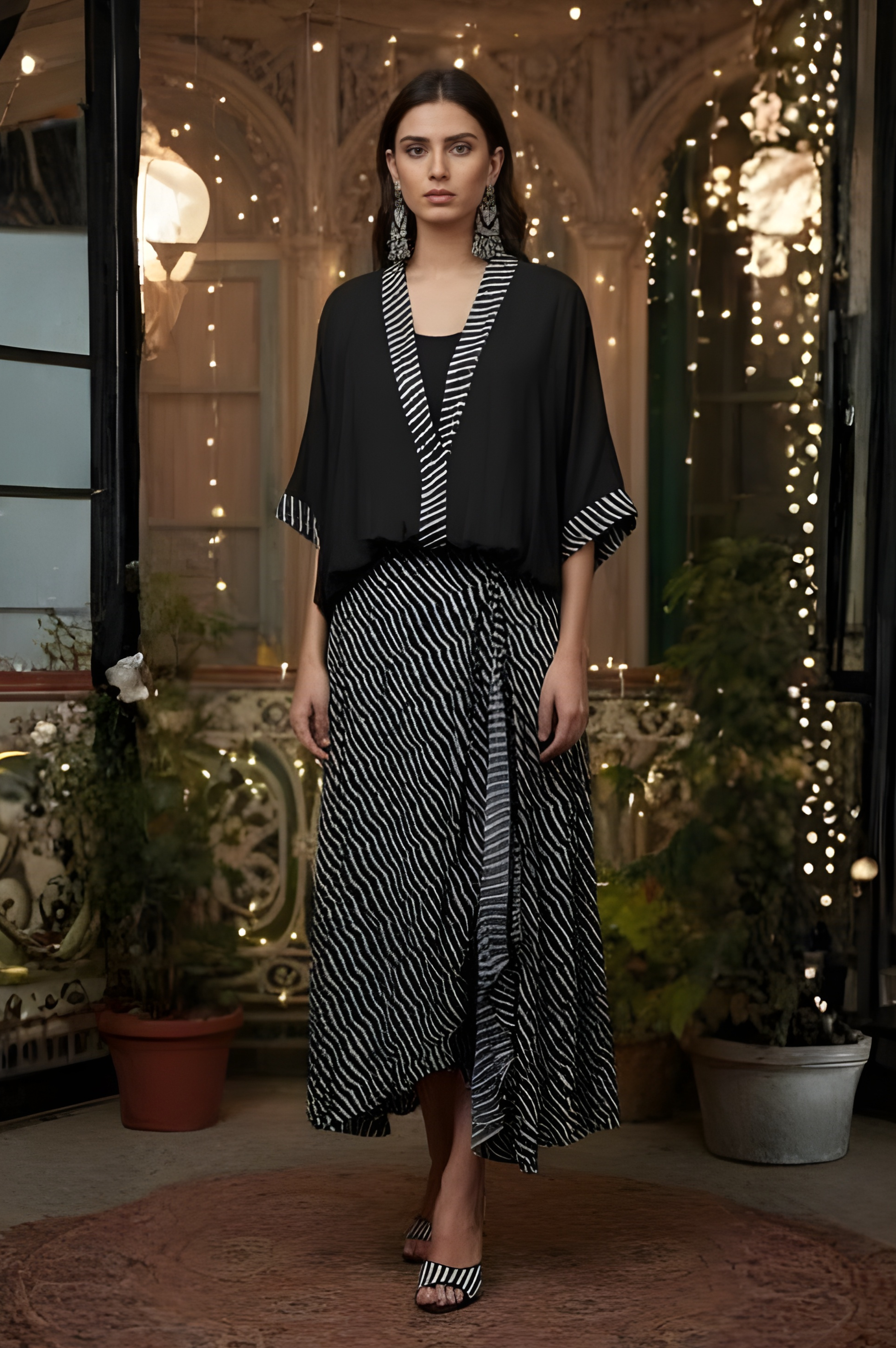 Skit and top Indo-western