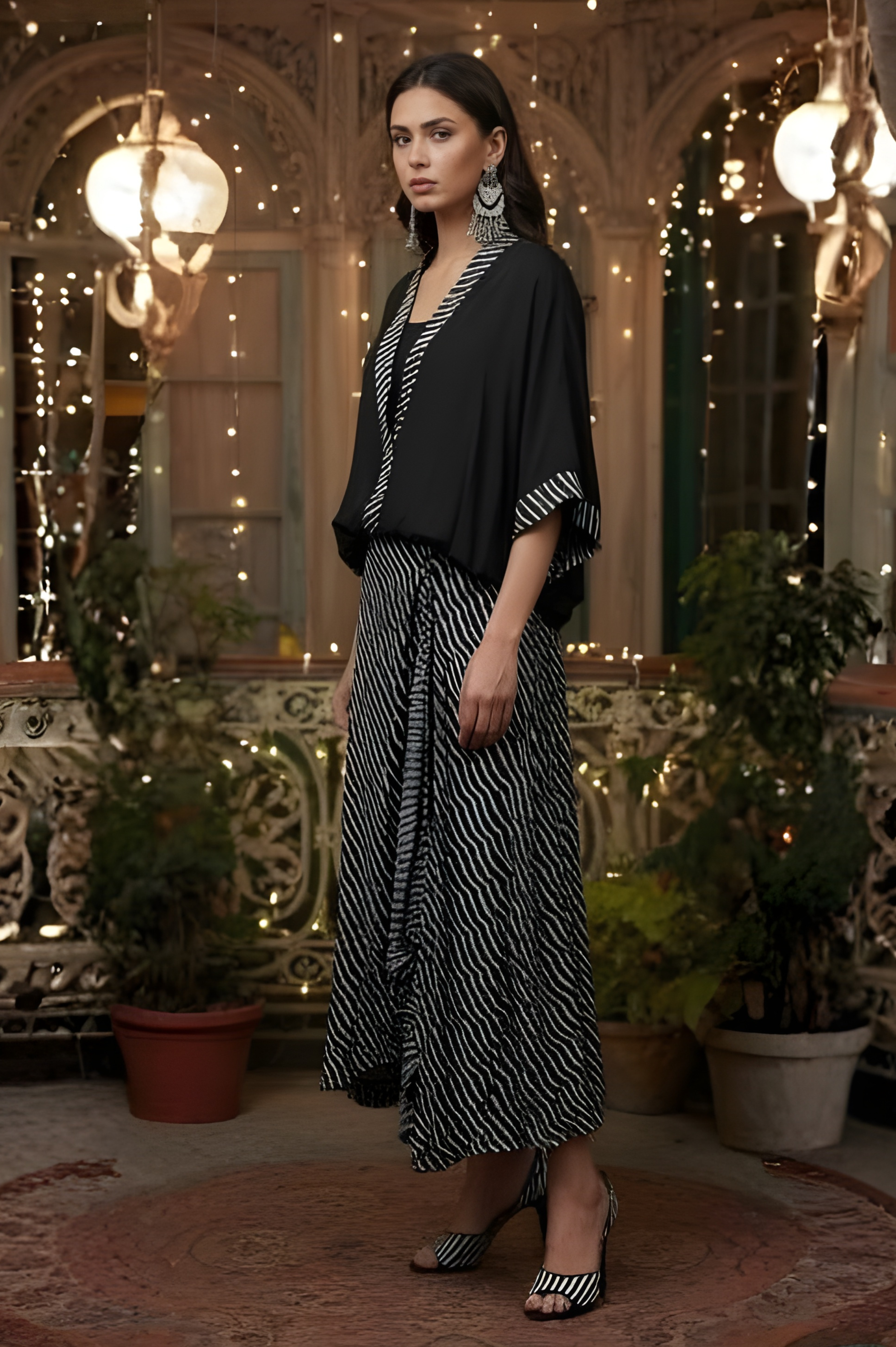 Skit and top Indo-western