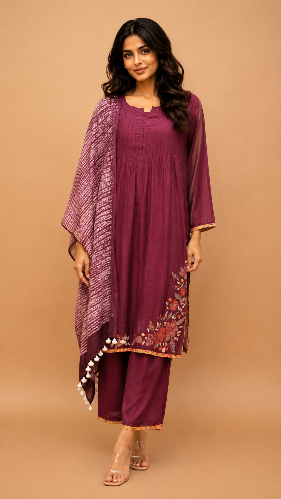 Kurta pant with dupatta (3 piece set) for traditional wear