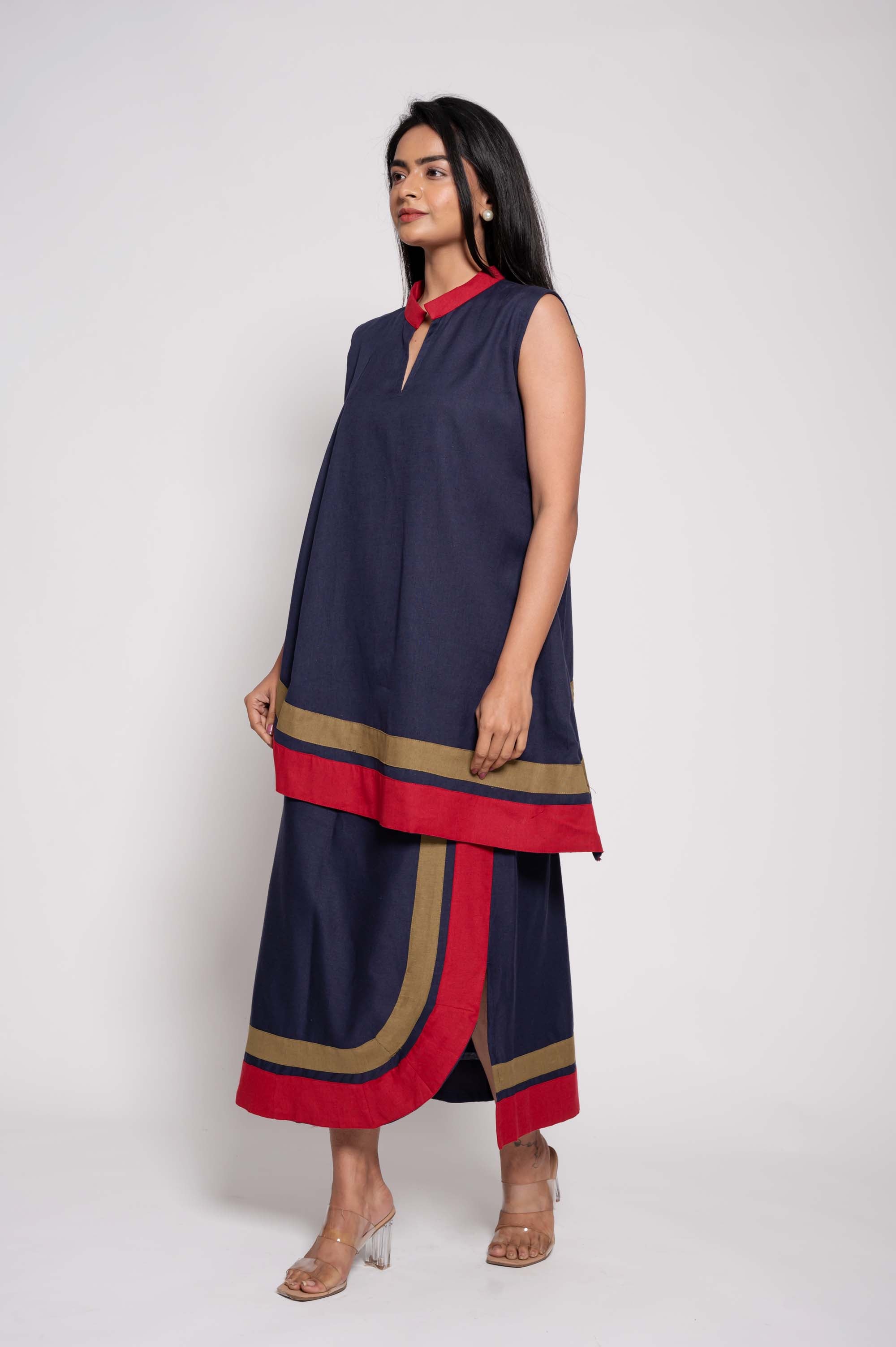 Coord set with border details