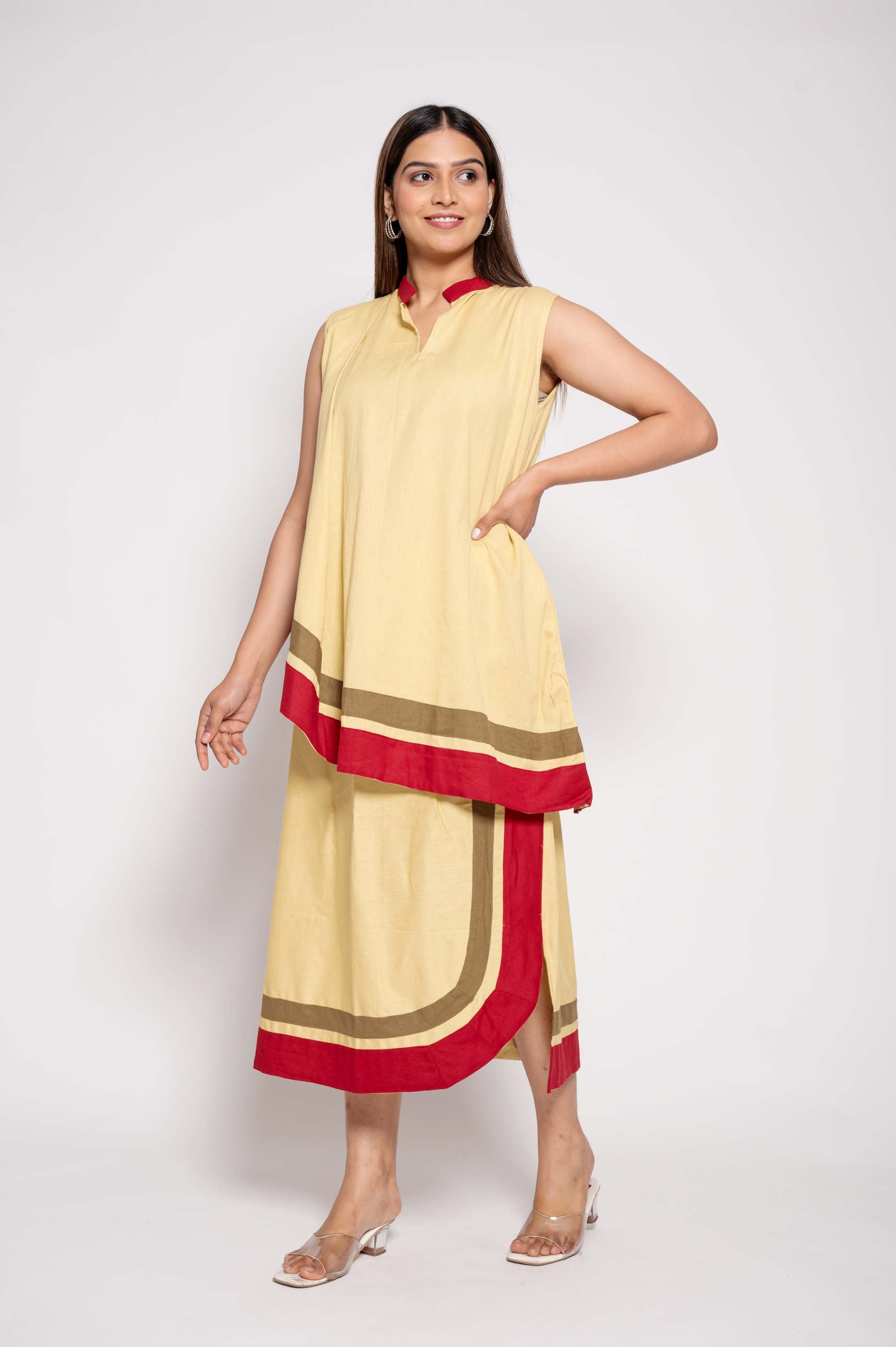 Coord set with border details