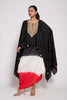 Dress with Embroidered Cape in dual Shades