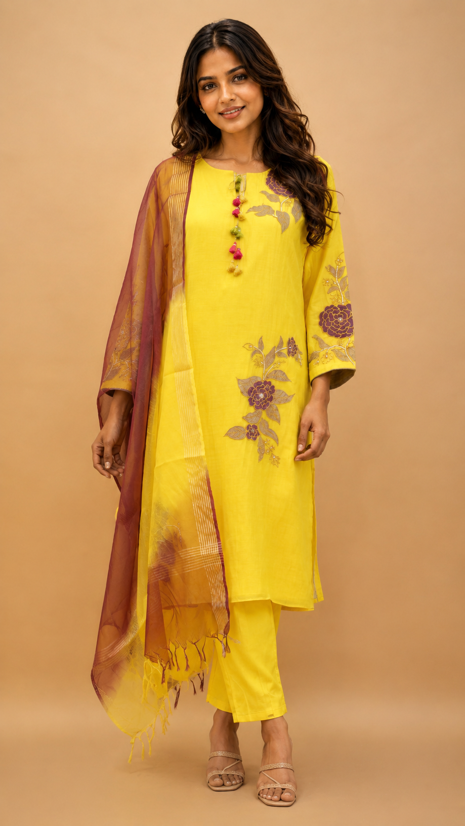 Kurta pant with dupatta (3 piece set) for traditional wear