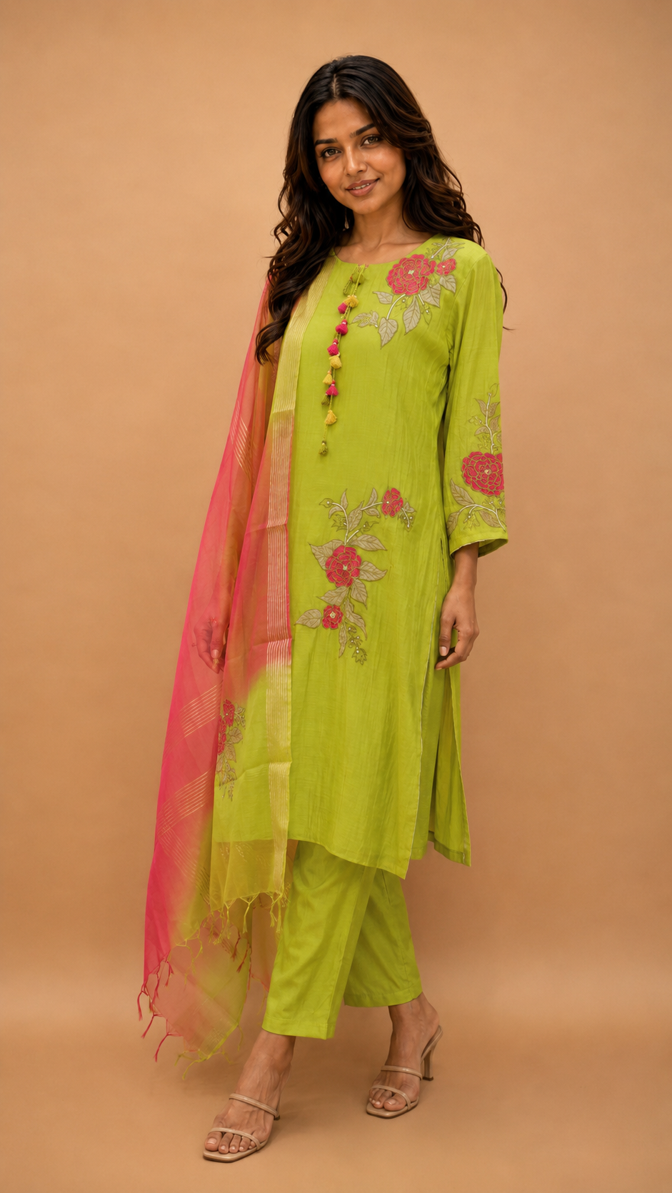 Kurta pant with dupatta (3 piece set) for traditional wear