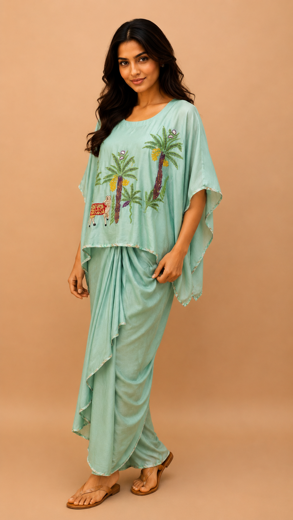 Skirt dhoti with heavy kurta for Party wear