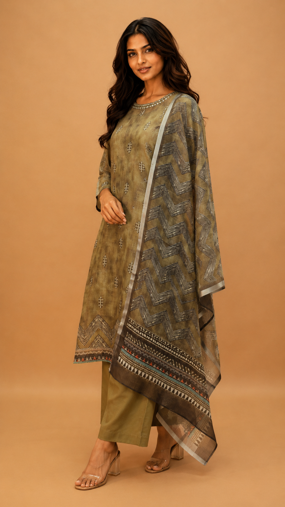 Kurta pant with dupatta (3 piece set) for traditional wear