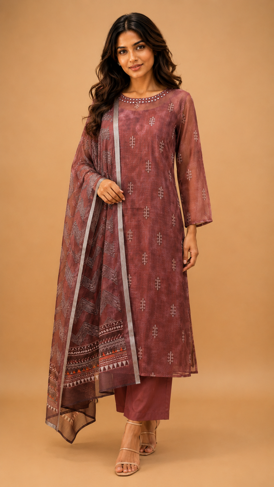 Kurta pant with dupatta (3 piece set) for traditional wear