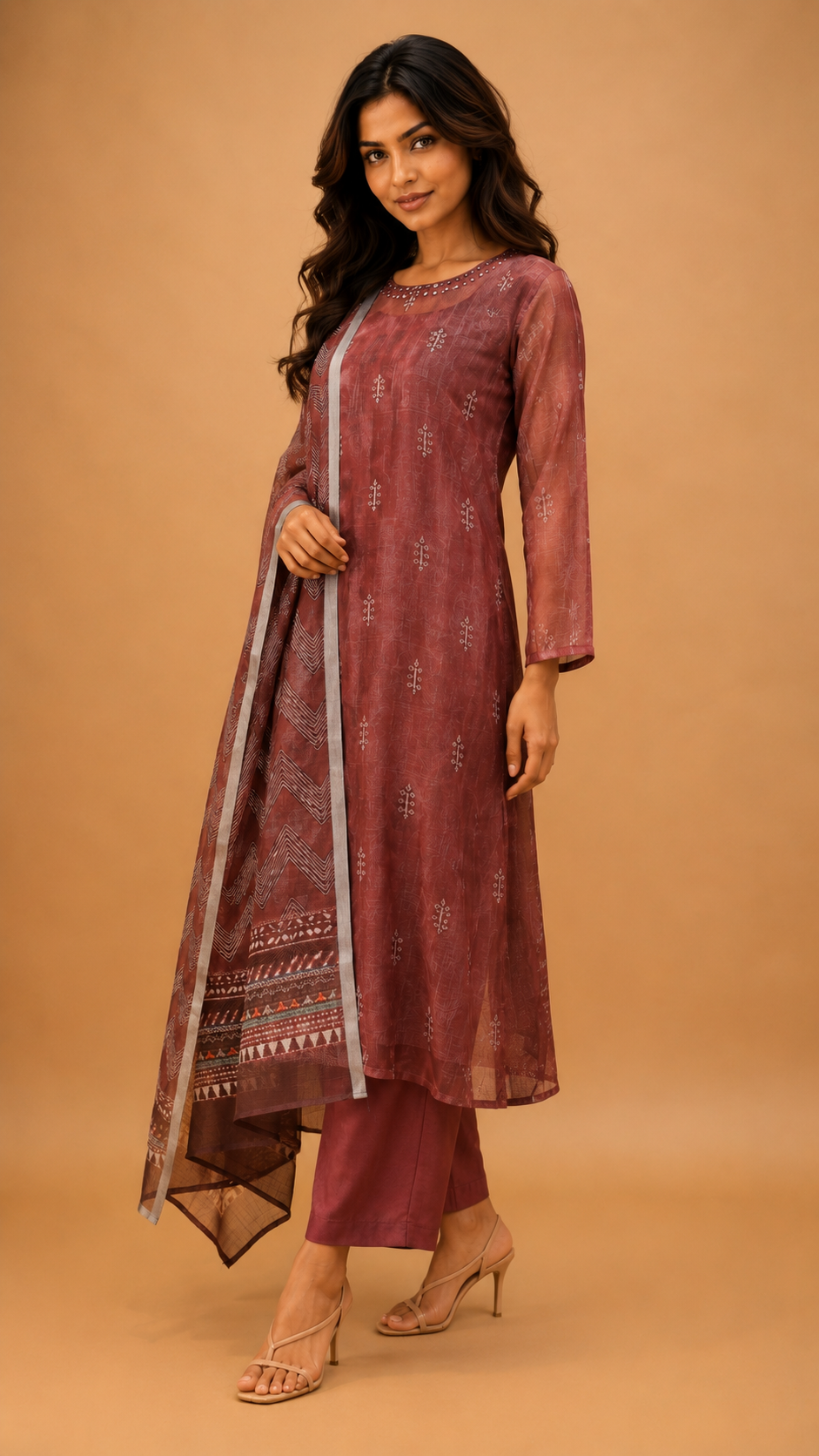 Kurta pant with dupatta (3 piece set) for traditional wear