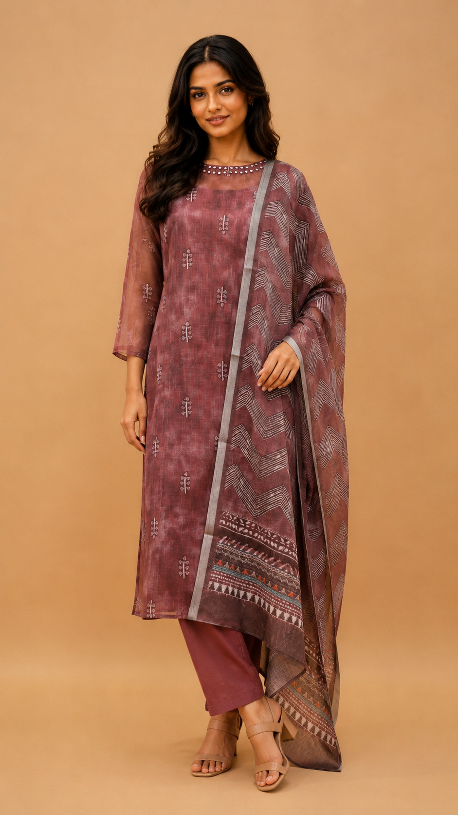 Kurta pant with dupatta (3 piece set) for traditional wear