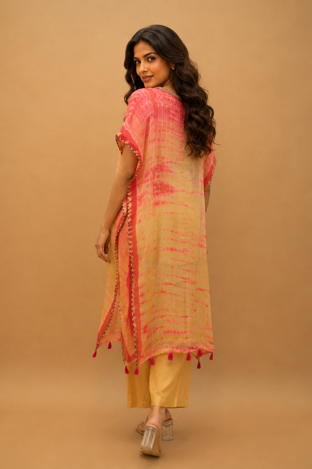 Kaftan kurta with pant for occasionally wear