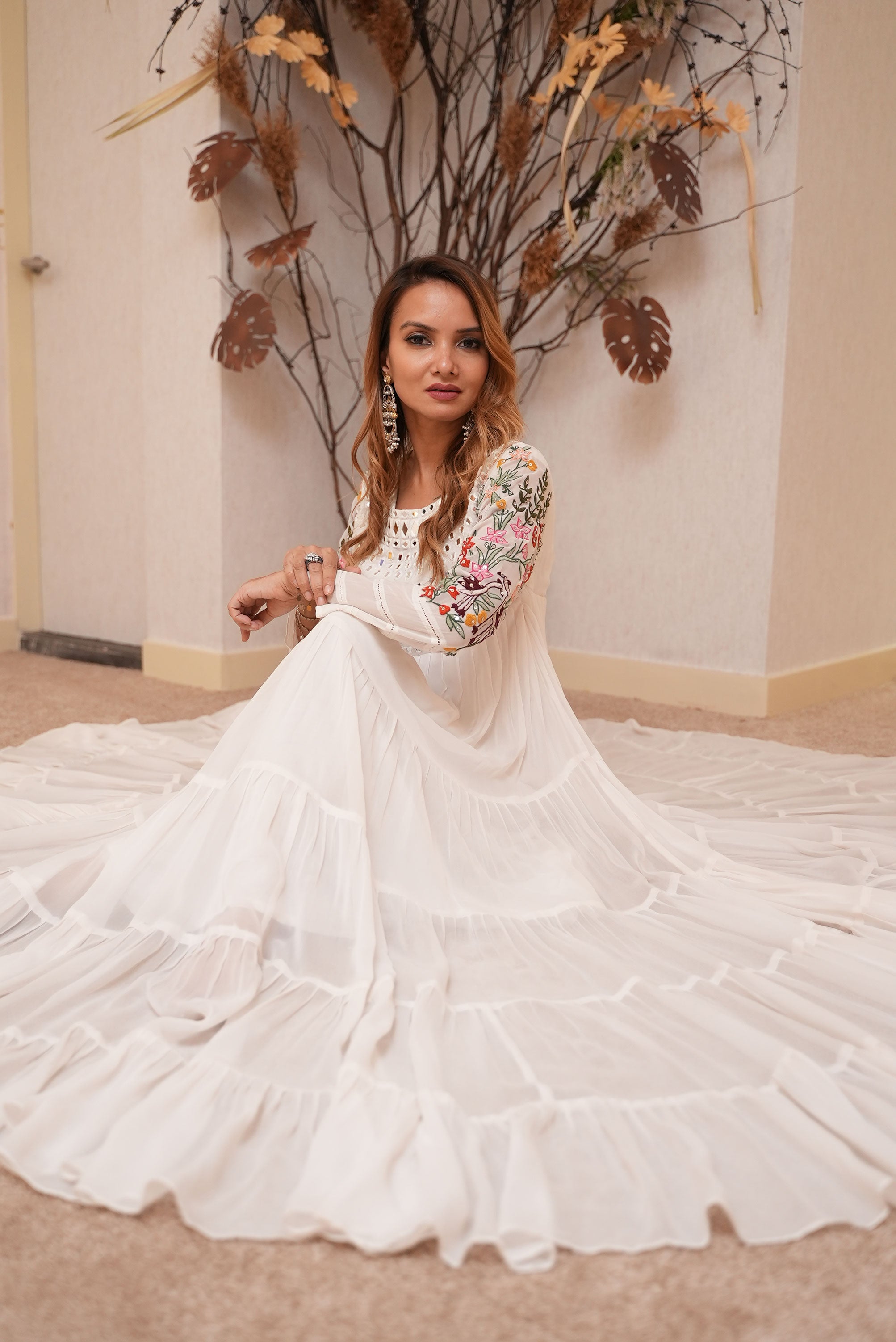 Mirrors Work Gown