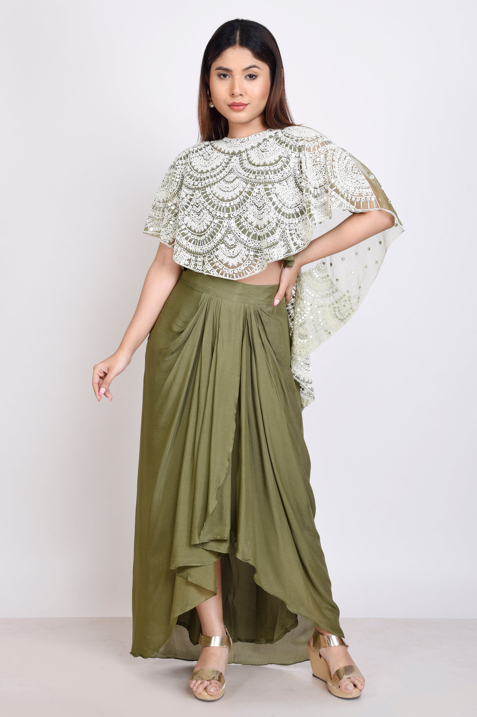 Organza, Cape With Skirt