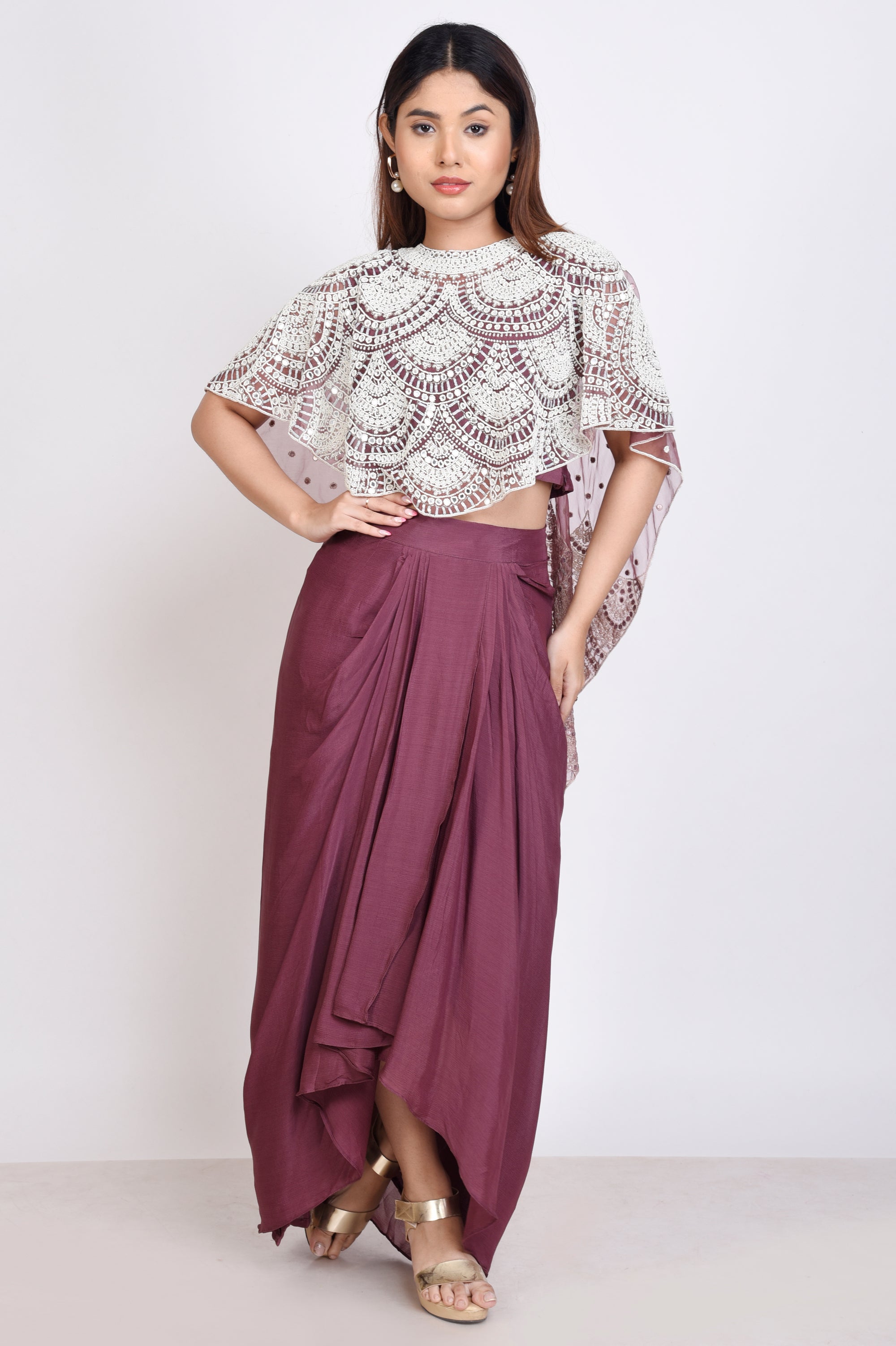 Organza, Cape With Skirt