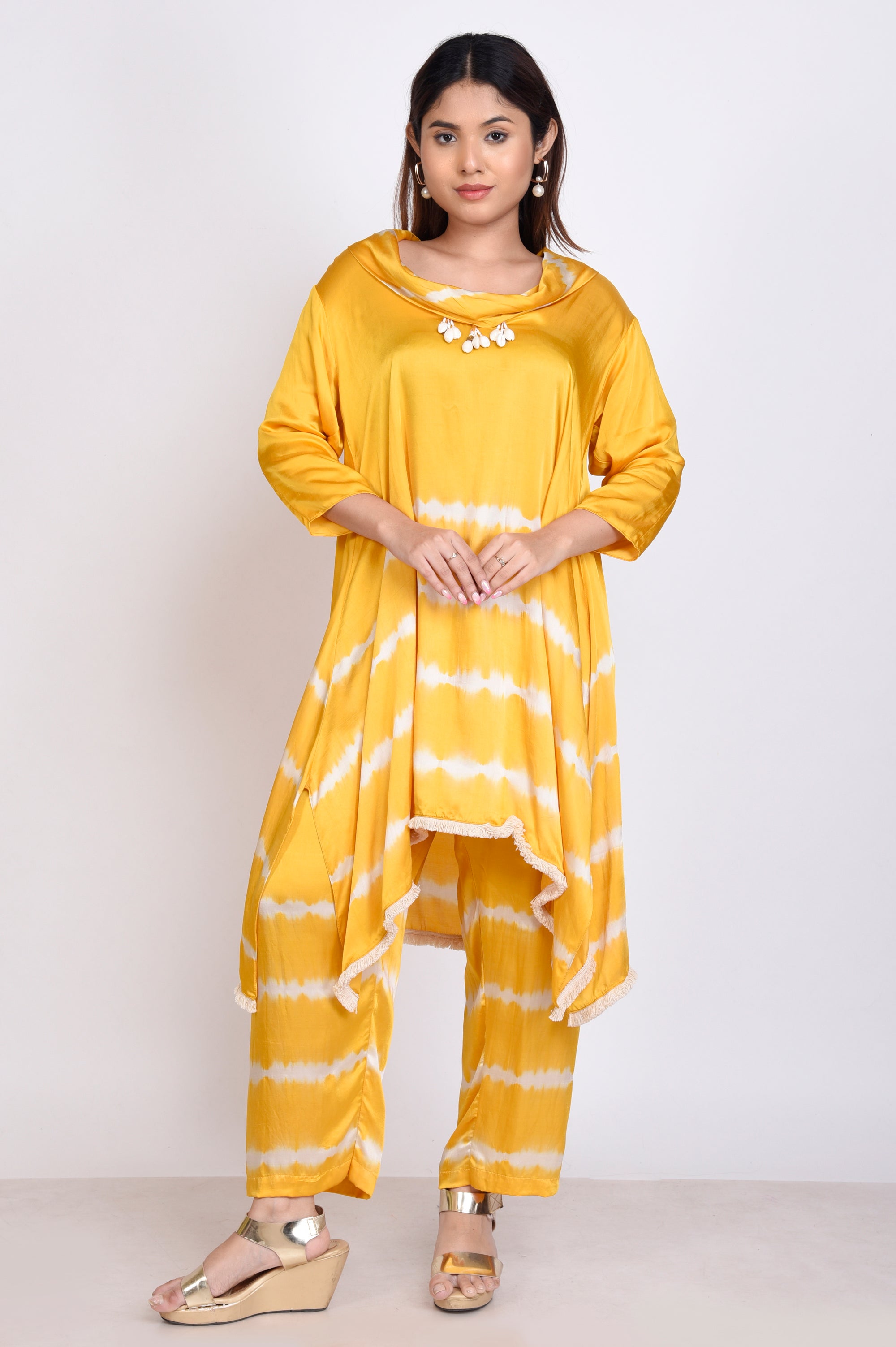 Tie Dye Cowl Neck Co-ord Set
