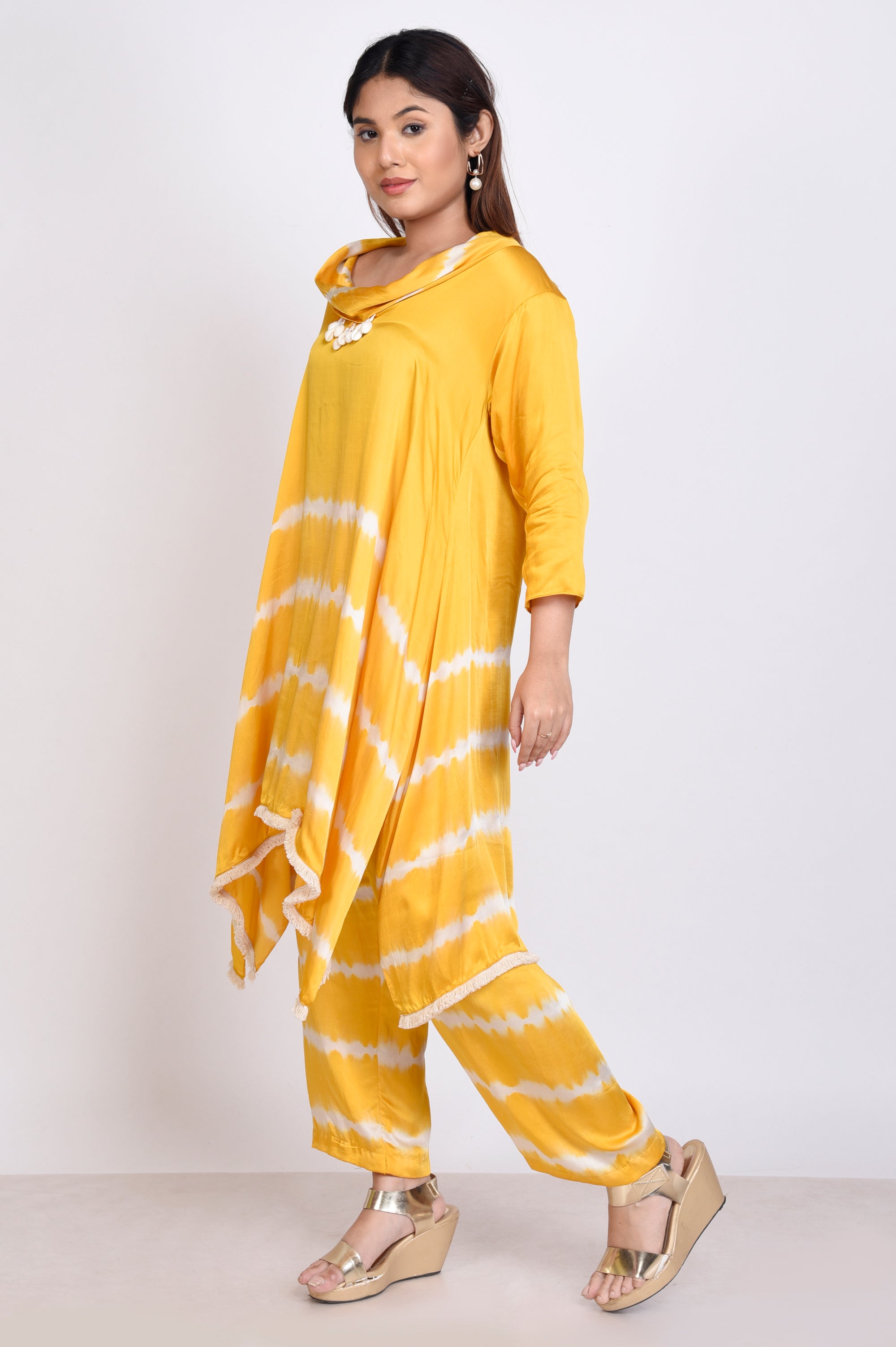 Tie Dye Cowl Neck Co-ord Set