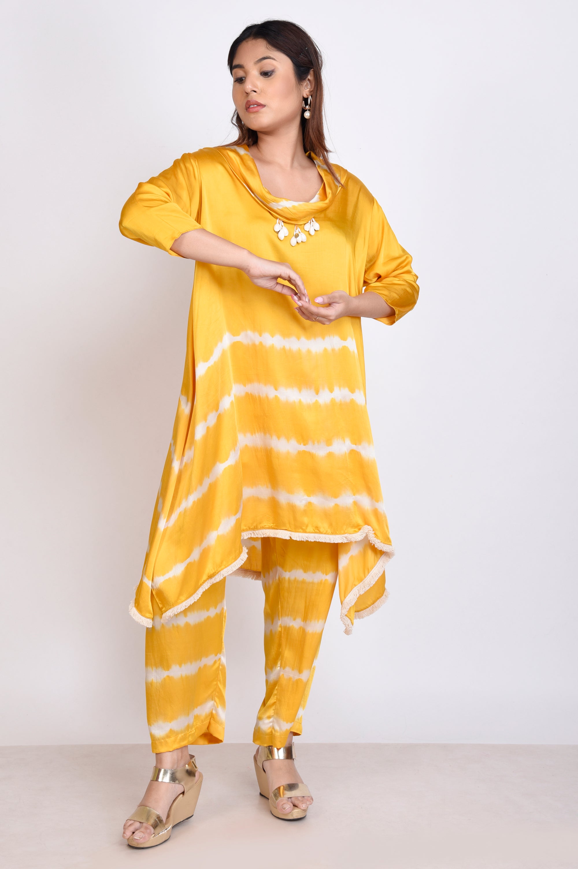 Tie Dye Cowl Neck Co-ord Set