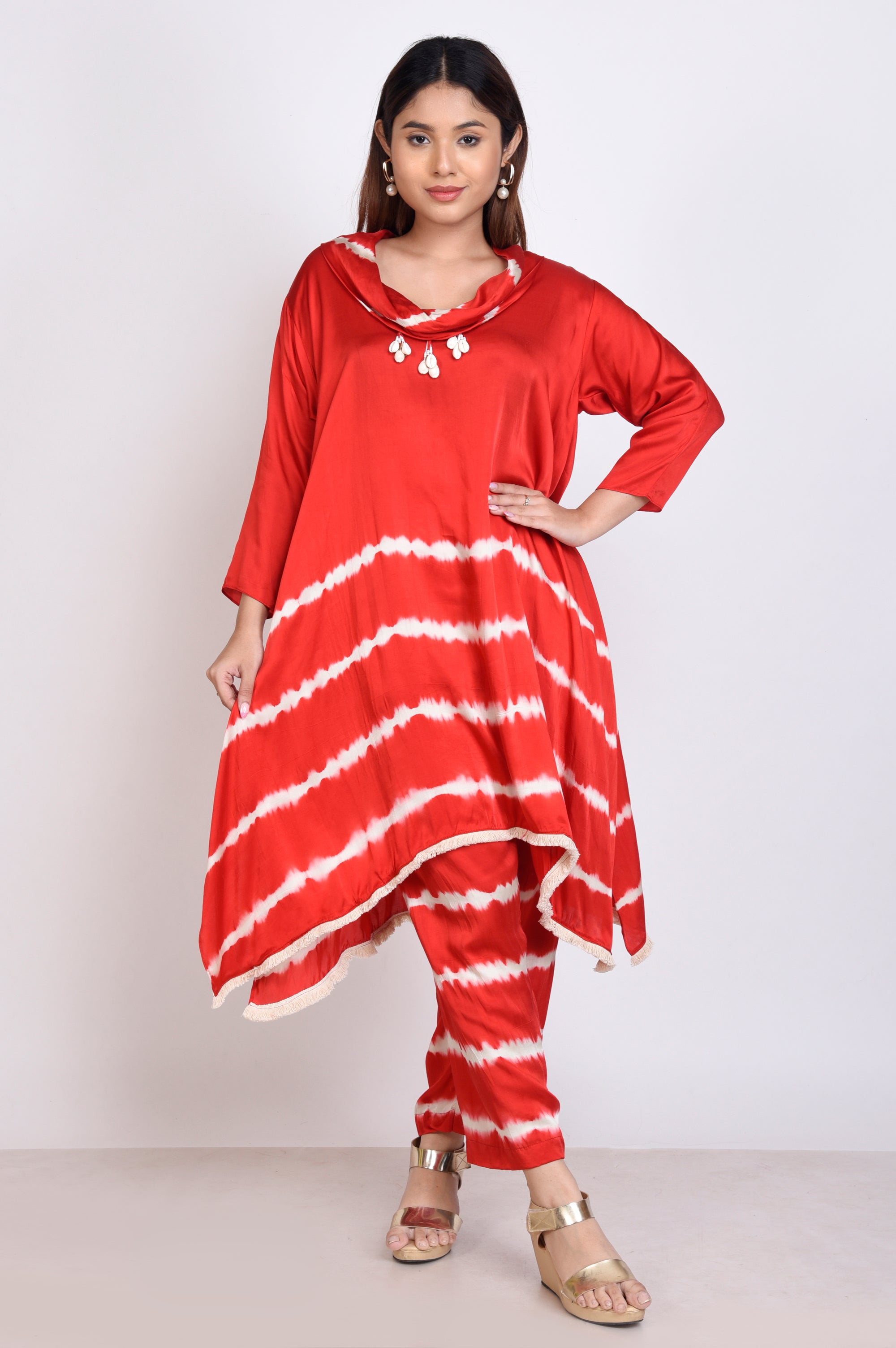 Tie Dye Cowl Neck Co-ord Set