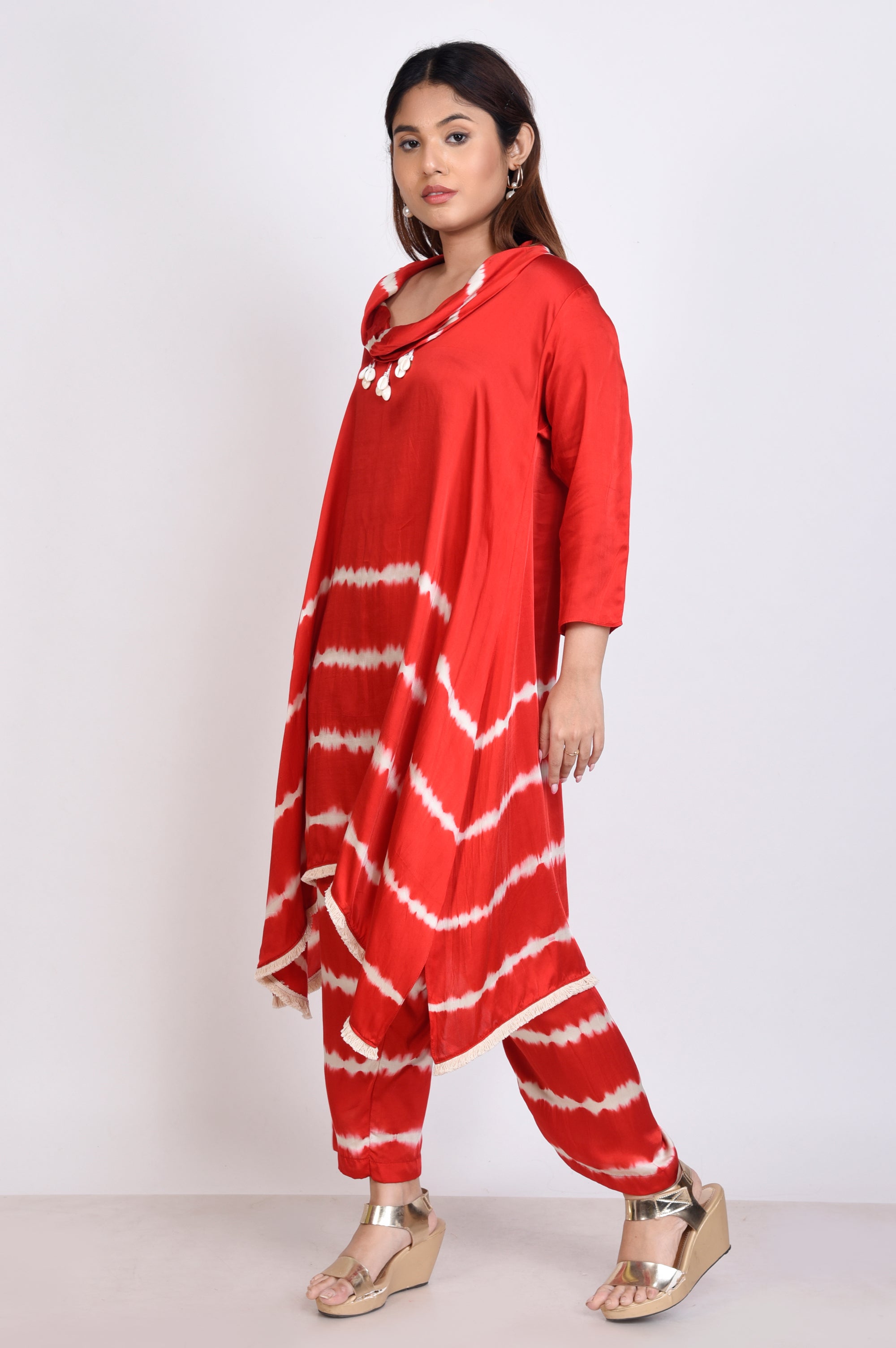 Tie Dye Cowl Neck Co-ord Set