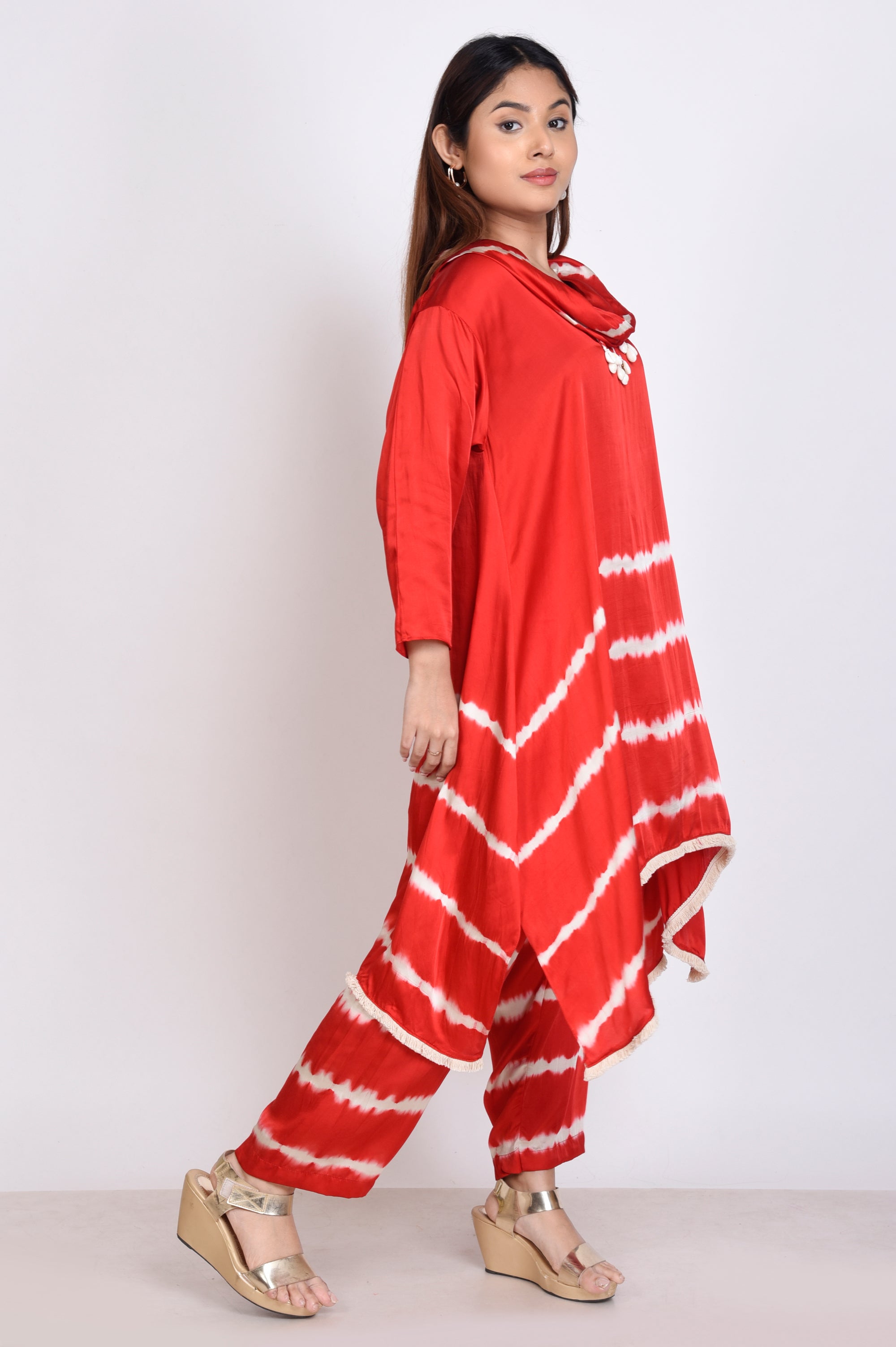 Tie Dye Cowl Neck Co-ord Set