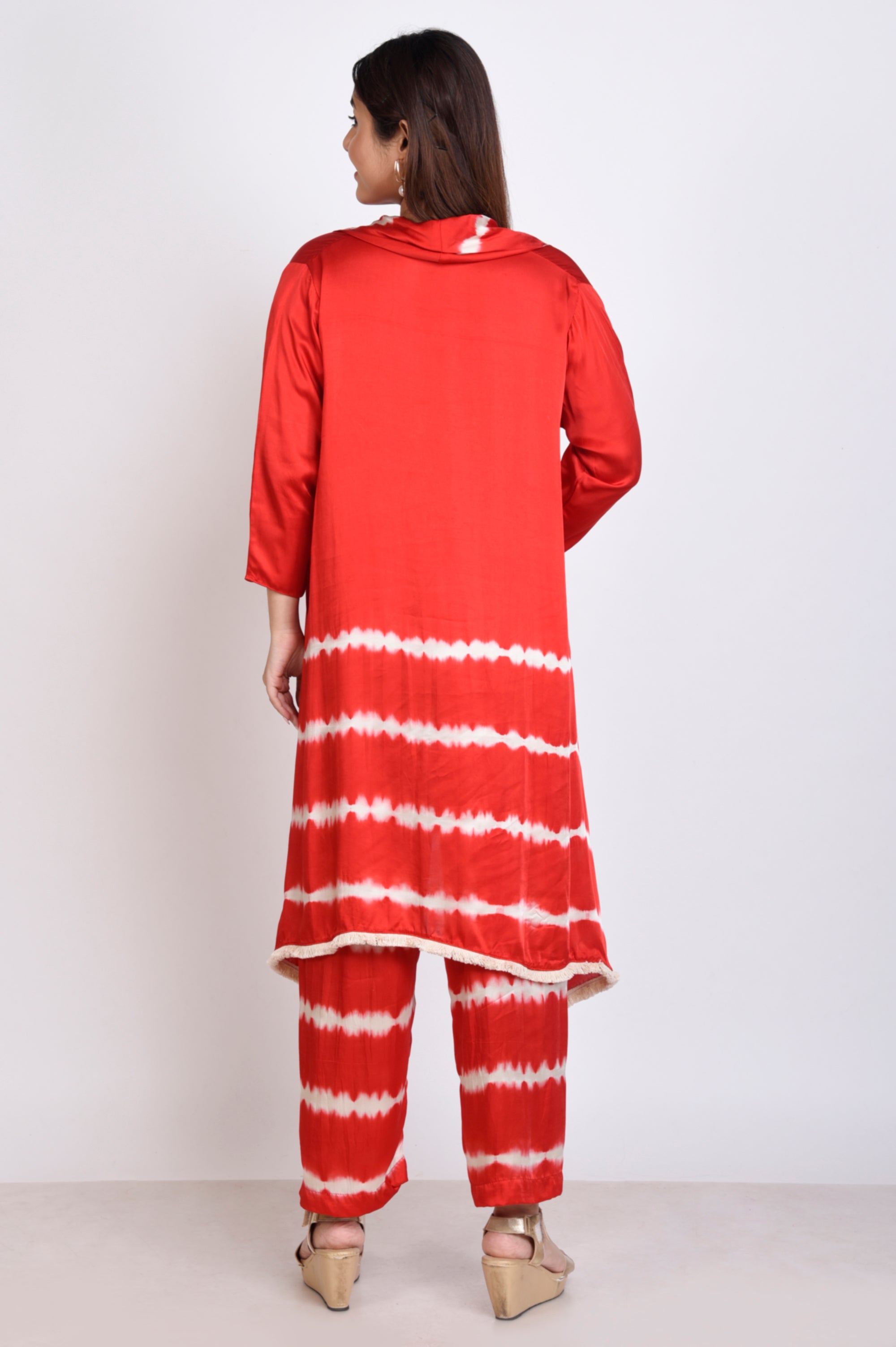 Tie Dye Cowl Neck Co-ord Set