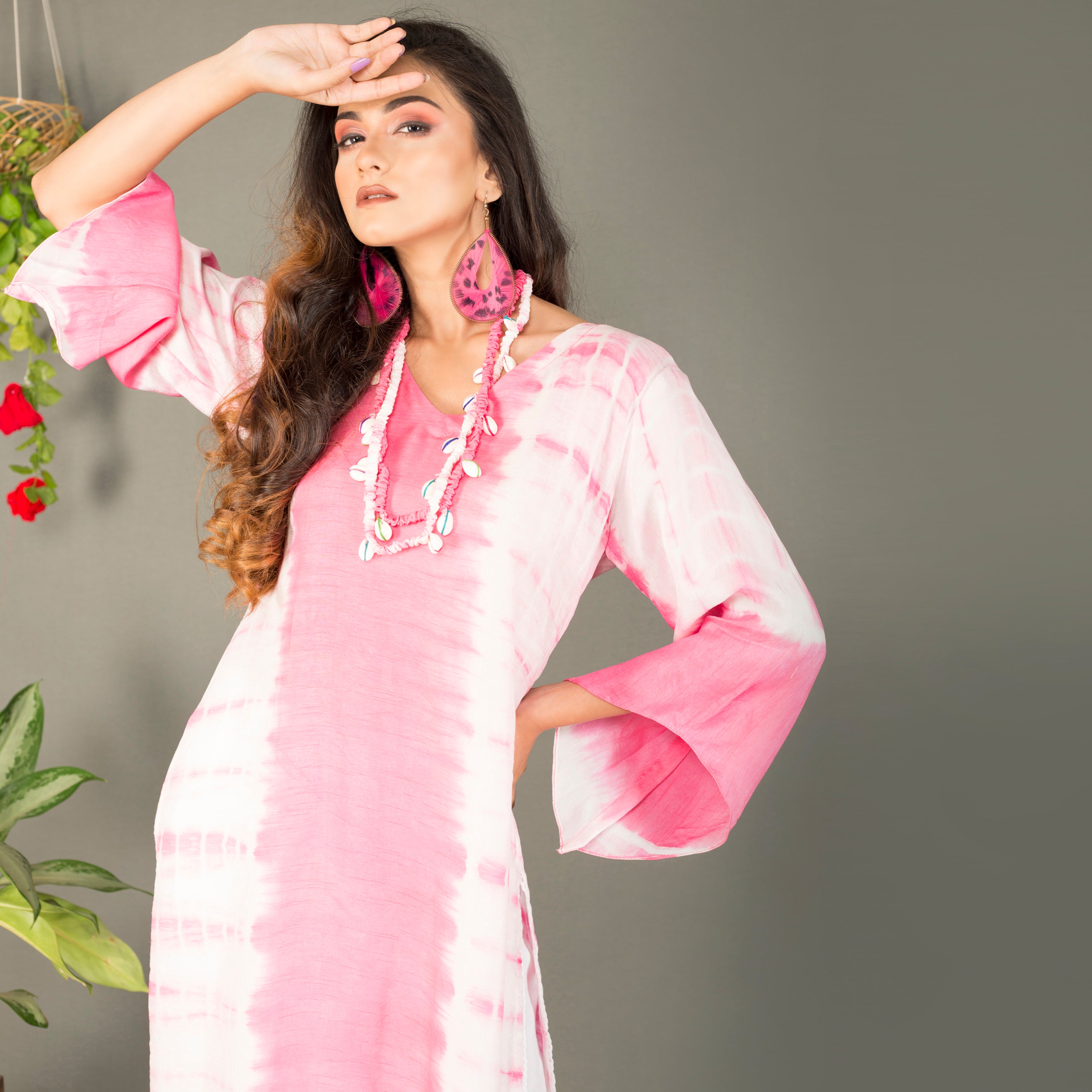 Tie Dye Kurti with straight pant