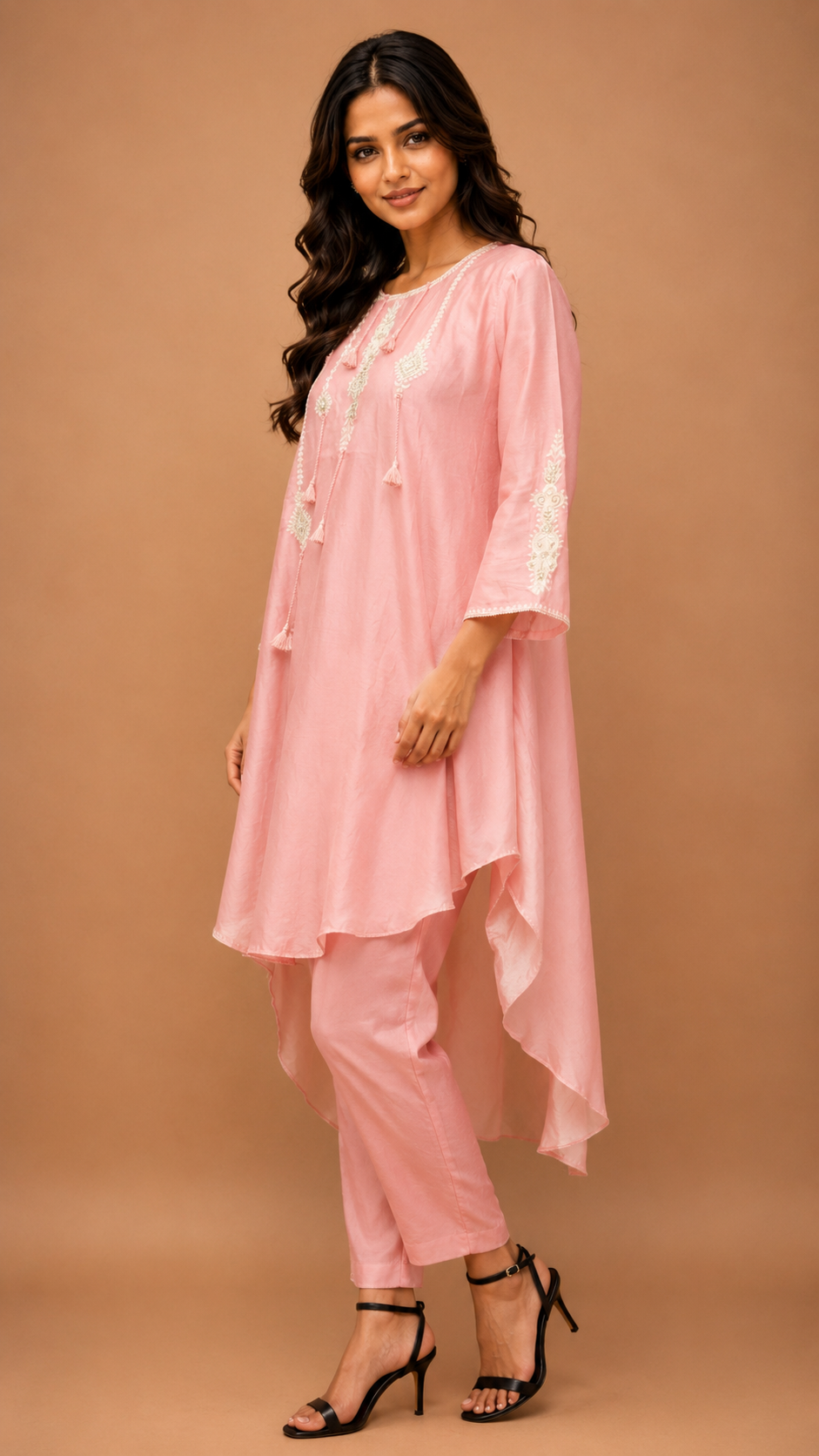 Flared kurta with pant traditional ware