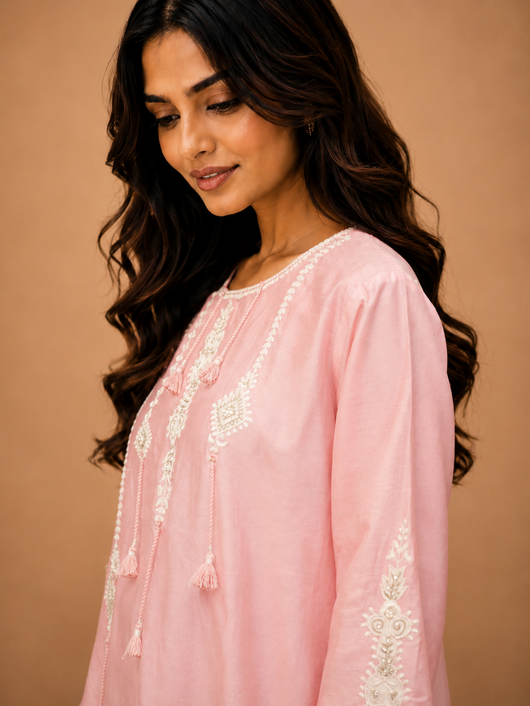 Flared kurta with pant traditional ware