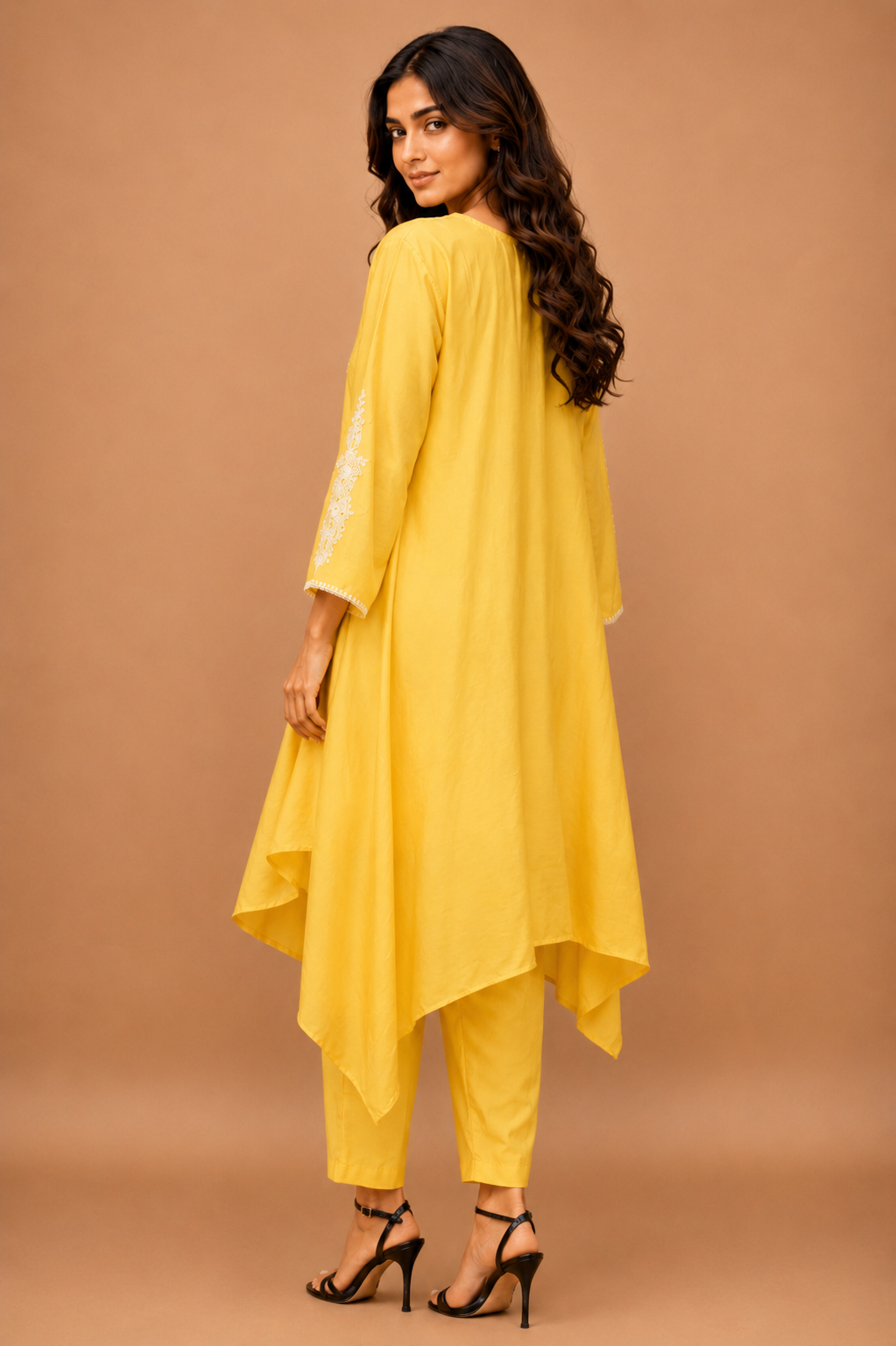 Flared kurta with pant traditional ware