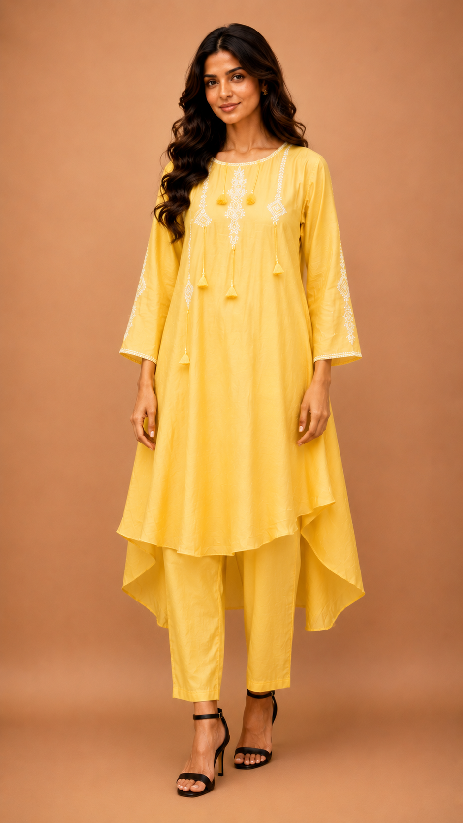 Flared kurta with pant traditional ware