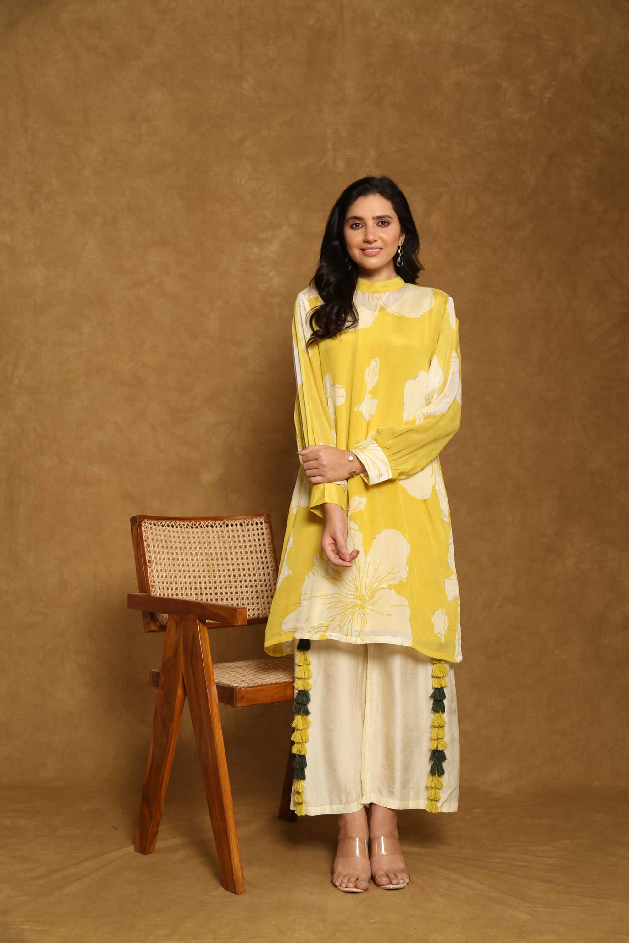 Soft Floral Kurta Set