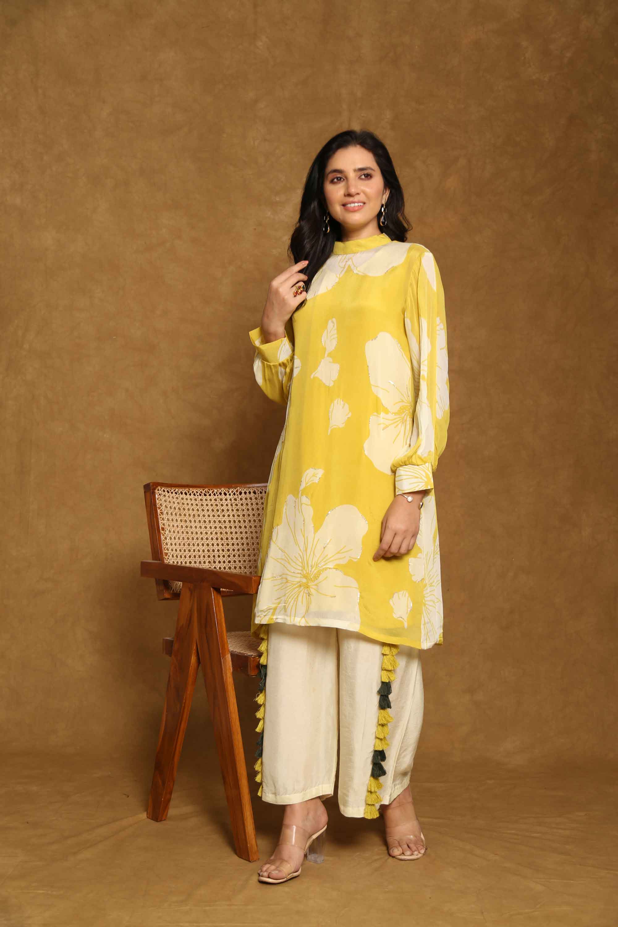 Soft Floral Kurta Set